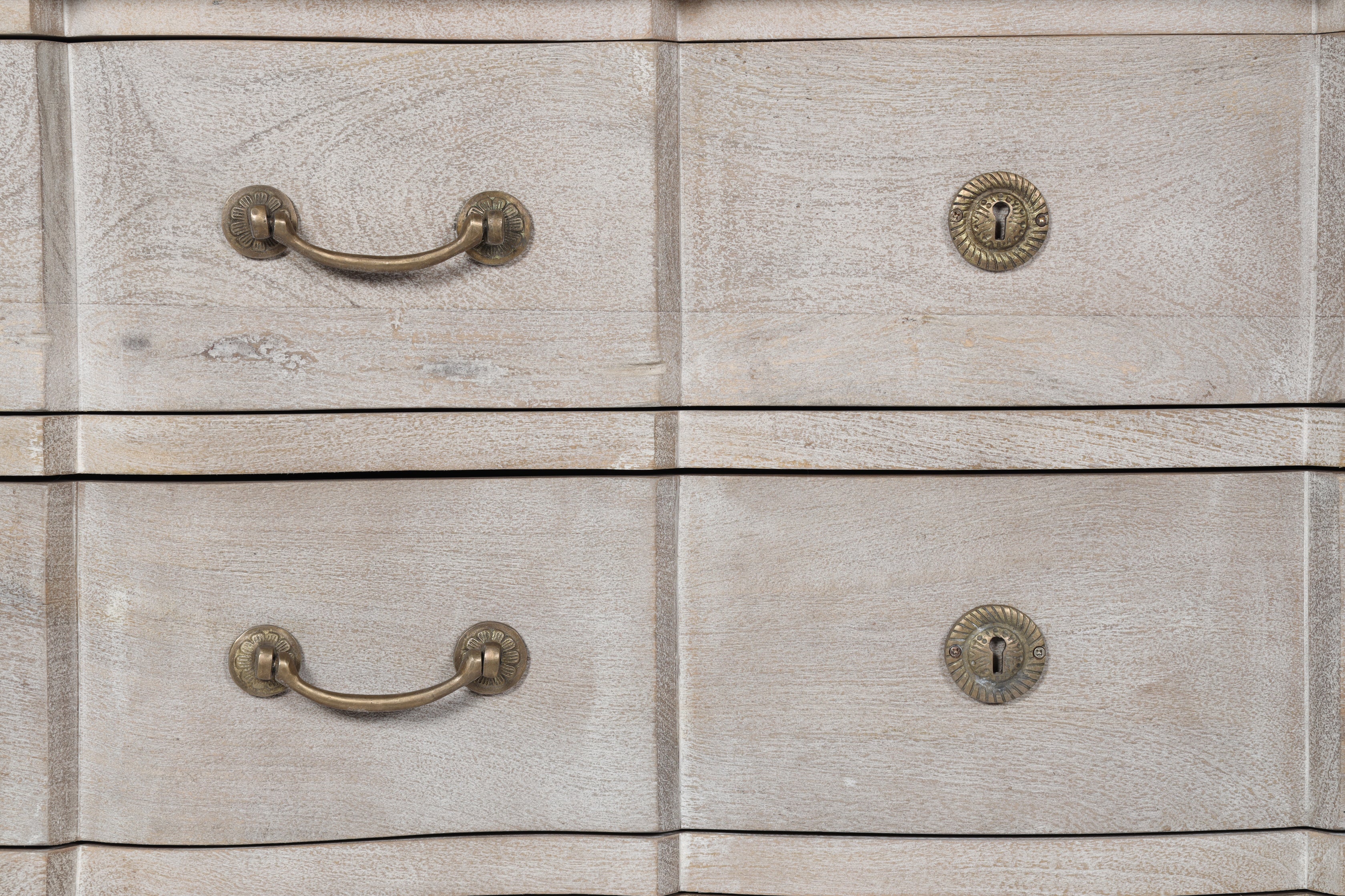 Serpentine Chest With Marble Top