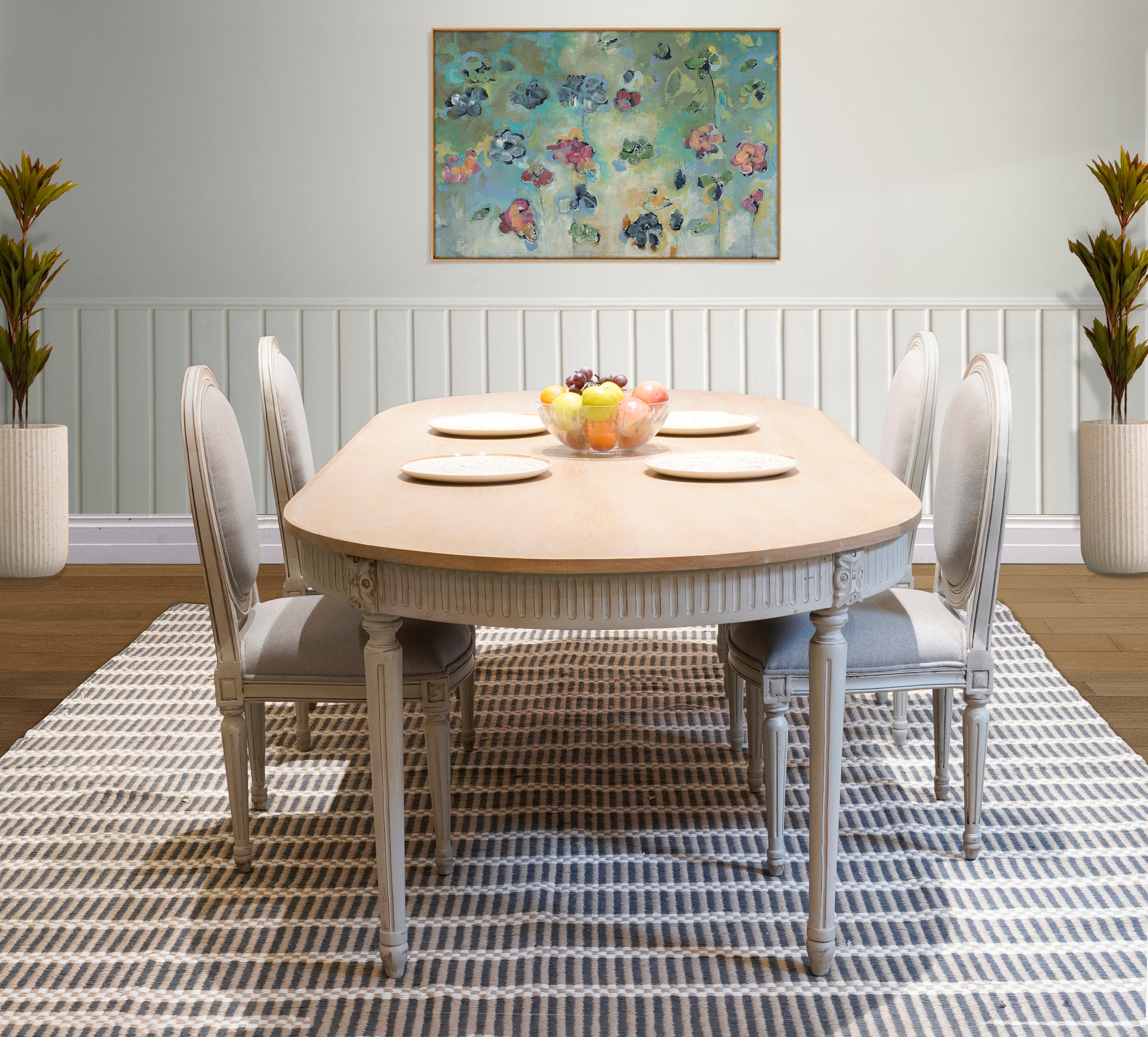 Gustavian Revival Side Chair - Set of 2