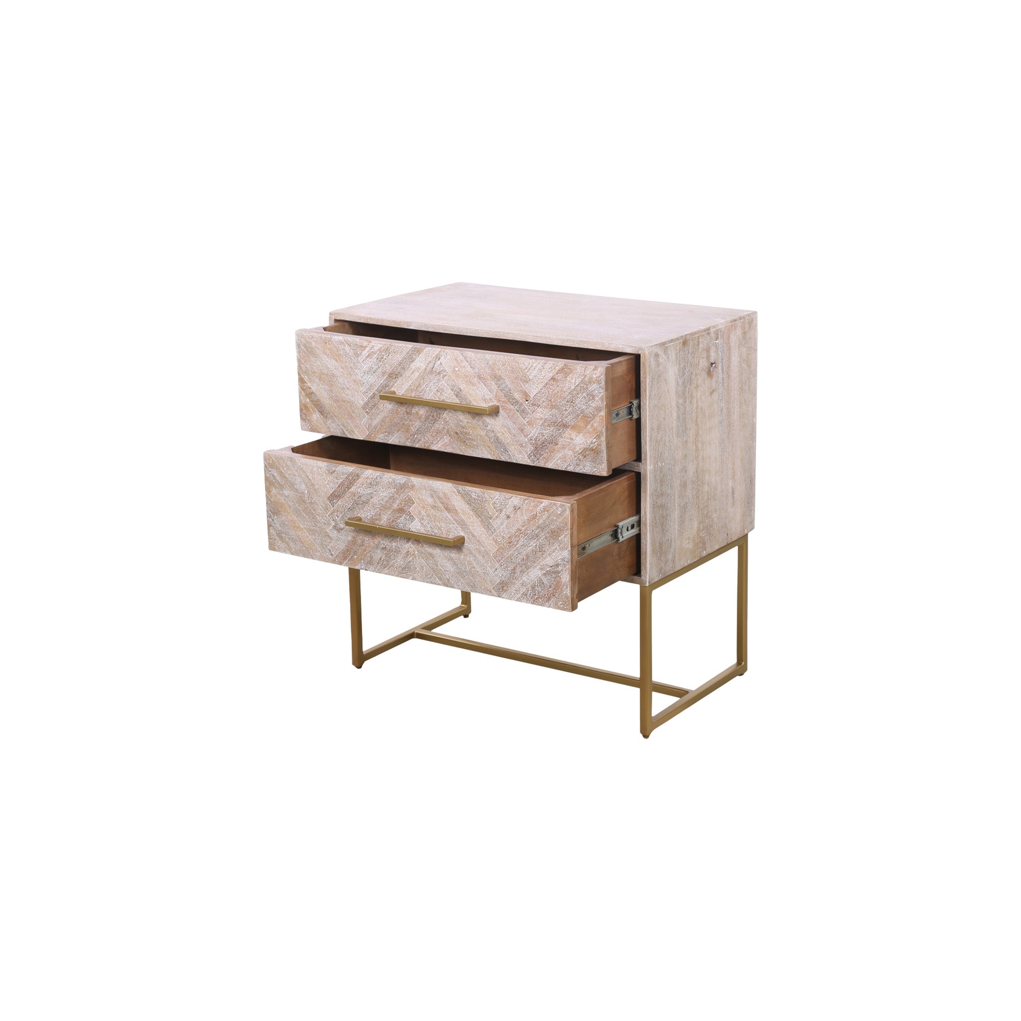 Modern Petite Herringbone Chest