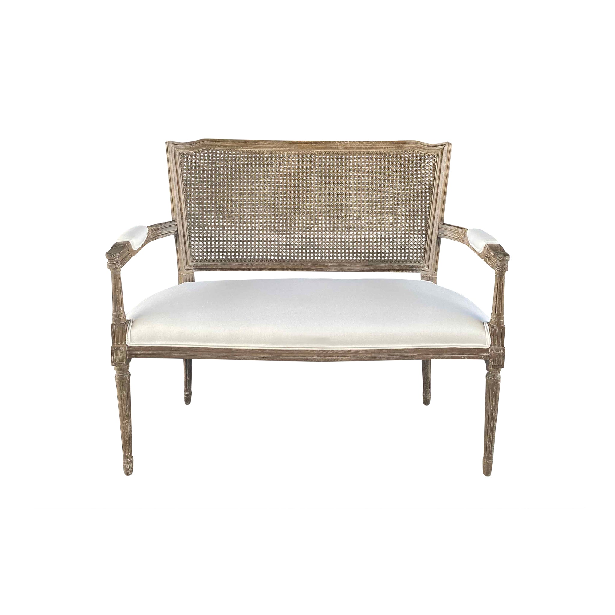 French Cane-Back Settee