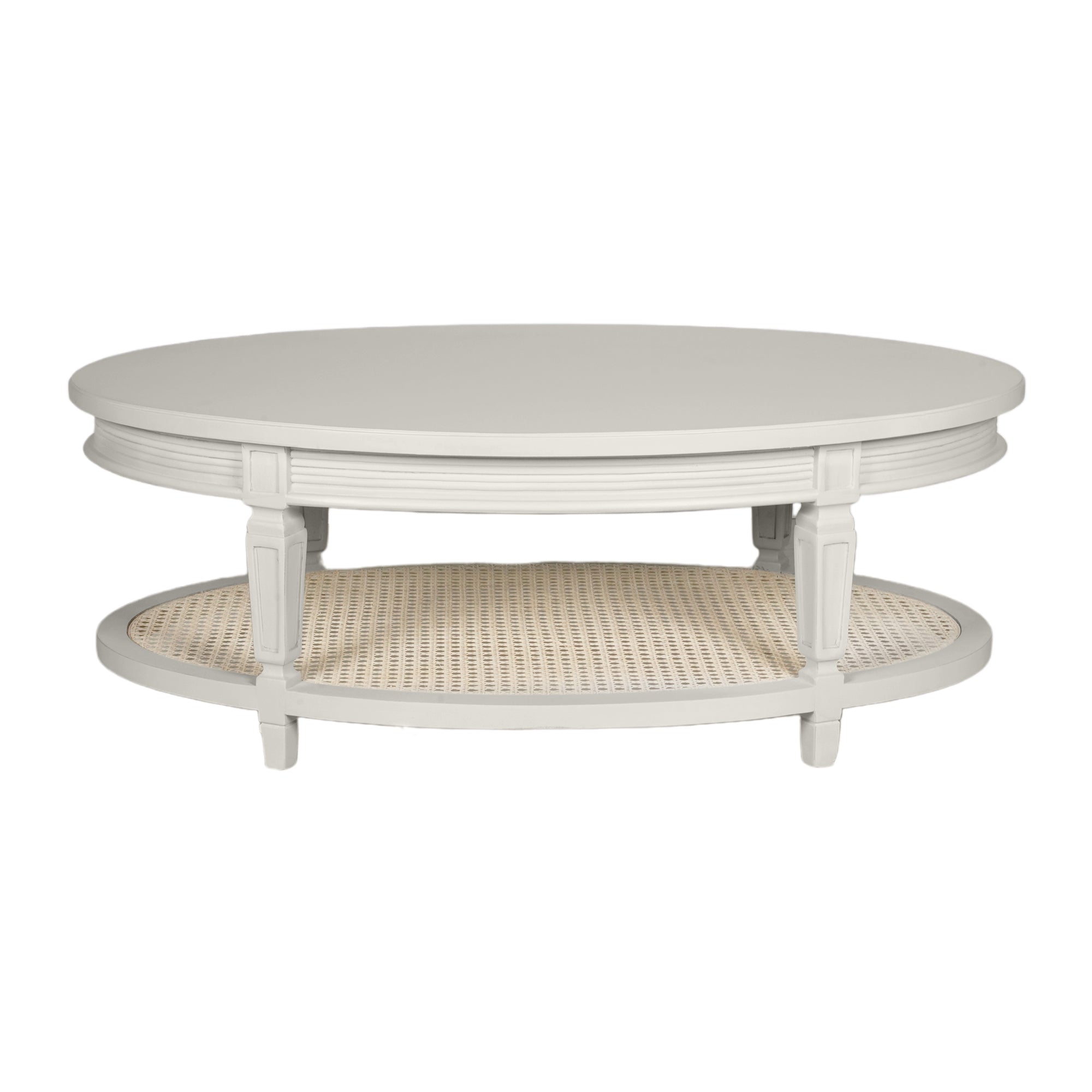 Gustavian Neoclassic Cane Base Coffee Table