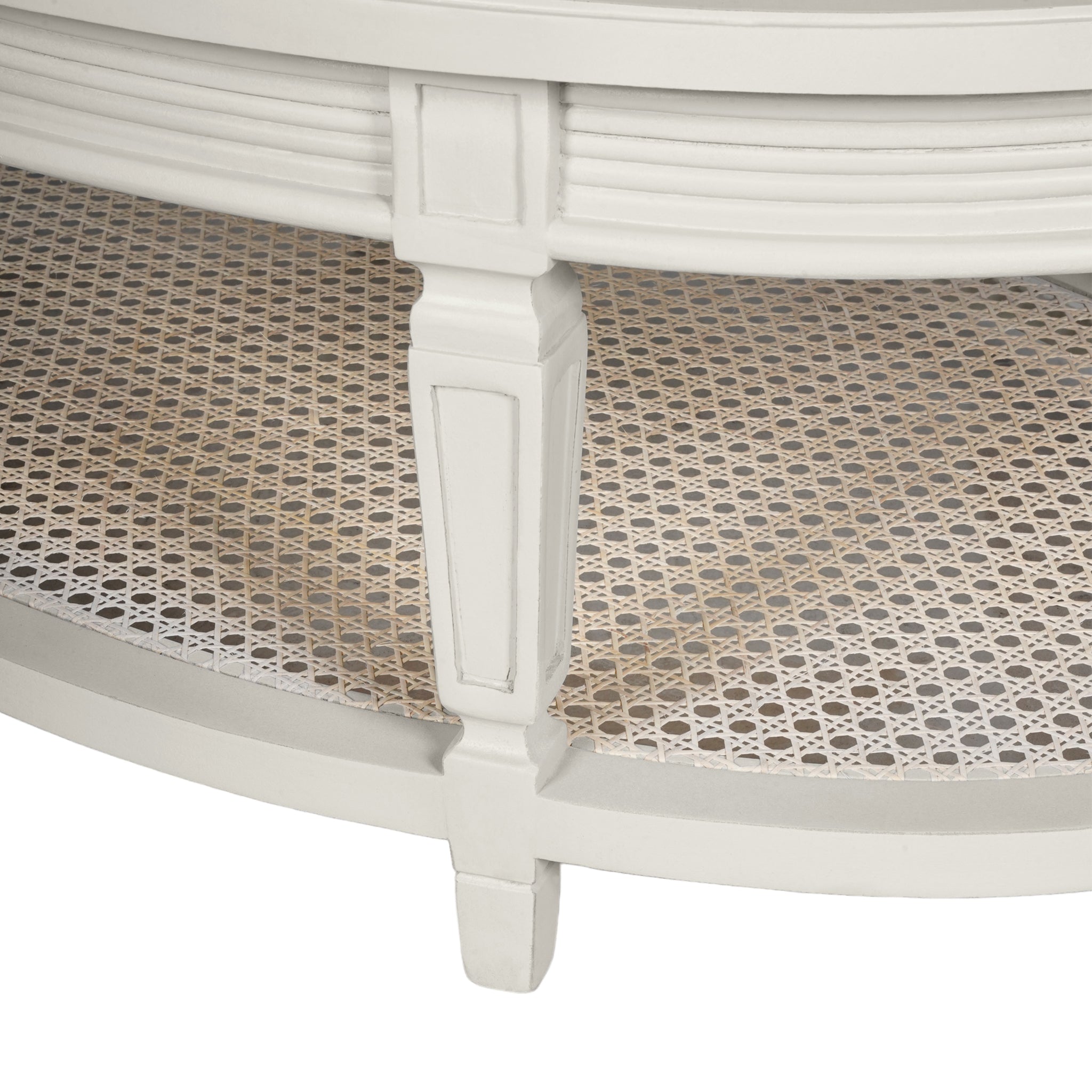 Gustavian Neoclassic Cane Base Coffee Table