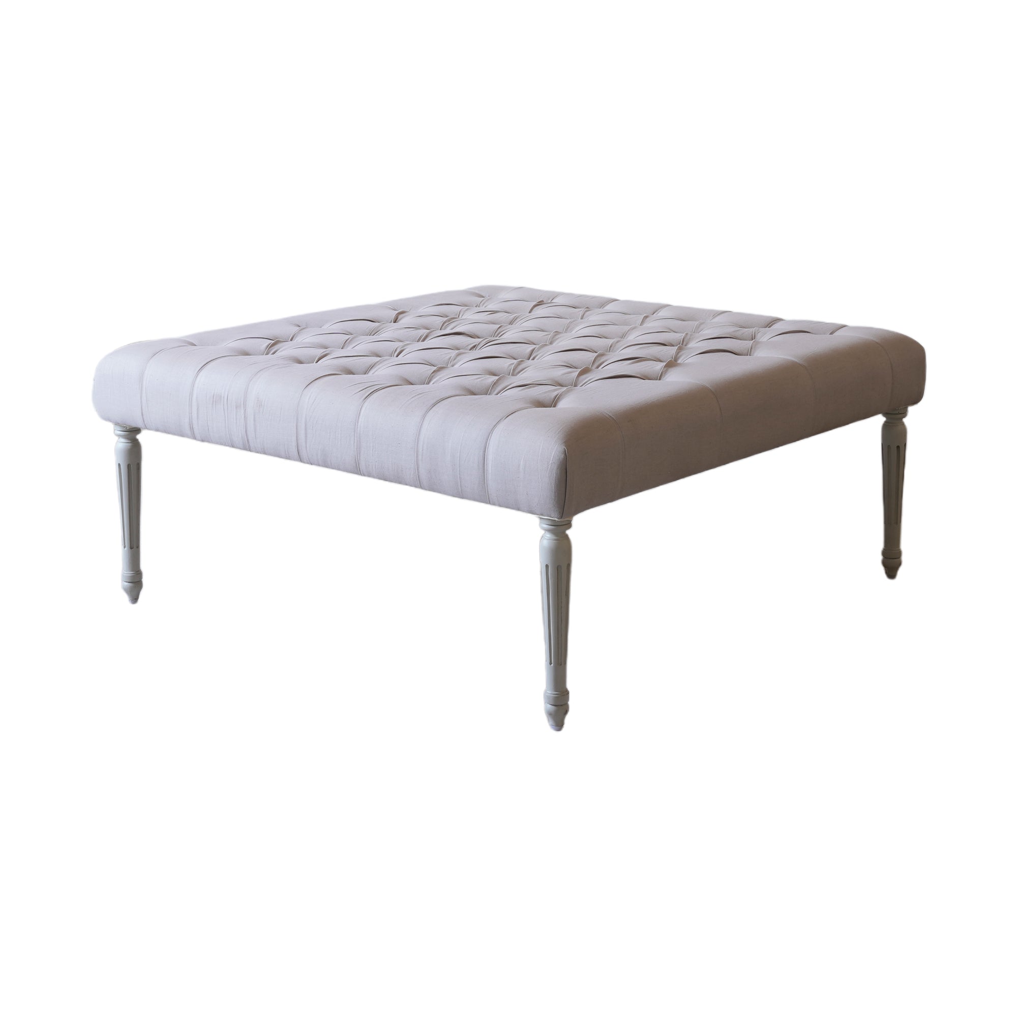 Gustavian Late 19th Century Tufted Ottoman