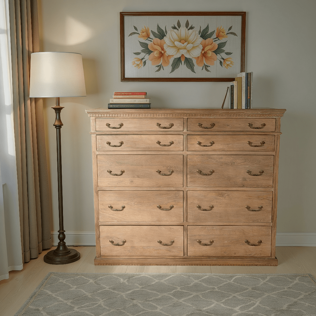 10 drawers dresser Sullivan Drawer Solid wood bedroom suite available in three classic finish colors Tuscan 10 Drawers Dresser 55" Large