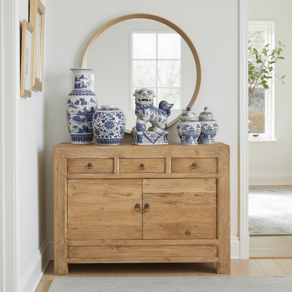 Reclaimed Honey Pine Sideboard with Bronze Hardware | Wisteria Reclaimed Honey Pine Sideboard with Bronze Hardware | Wisteria