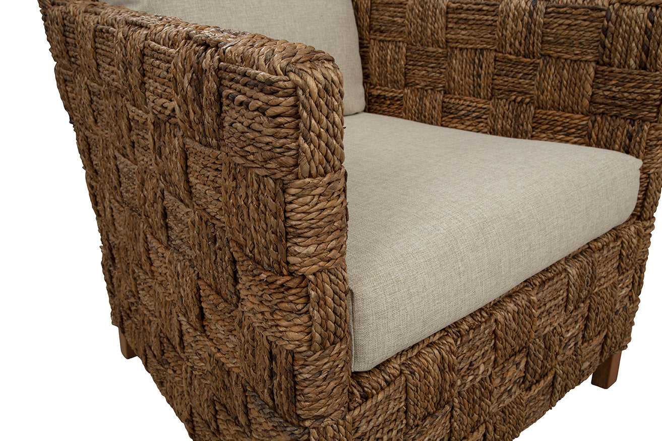 Crotone Woven Seagrass Arm Chair
