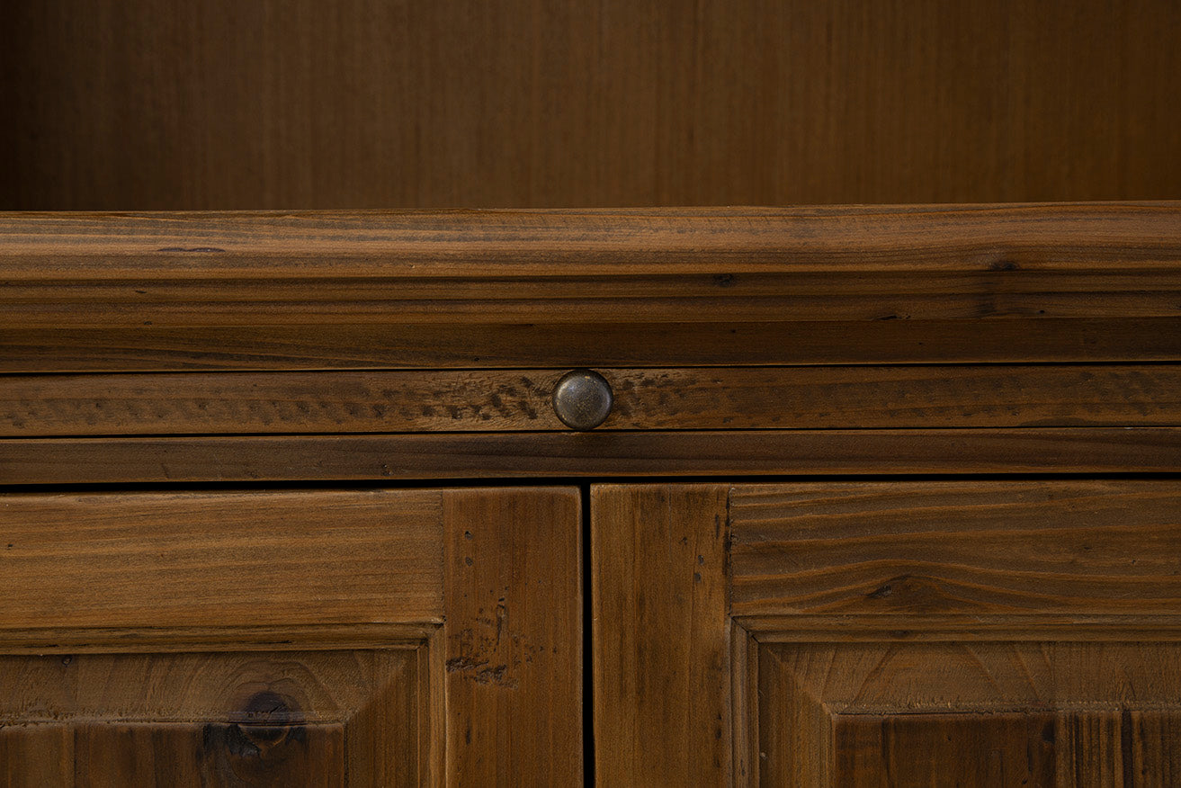 Arlon Carved Wood Bookcase