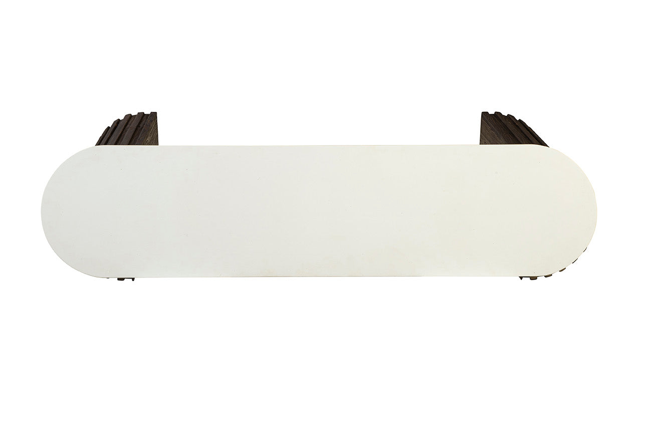 Essau Fluted Wood Console