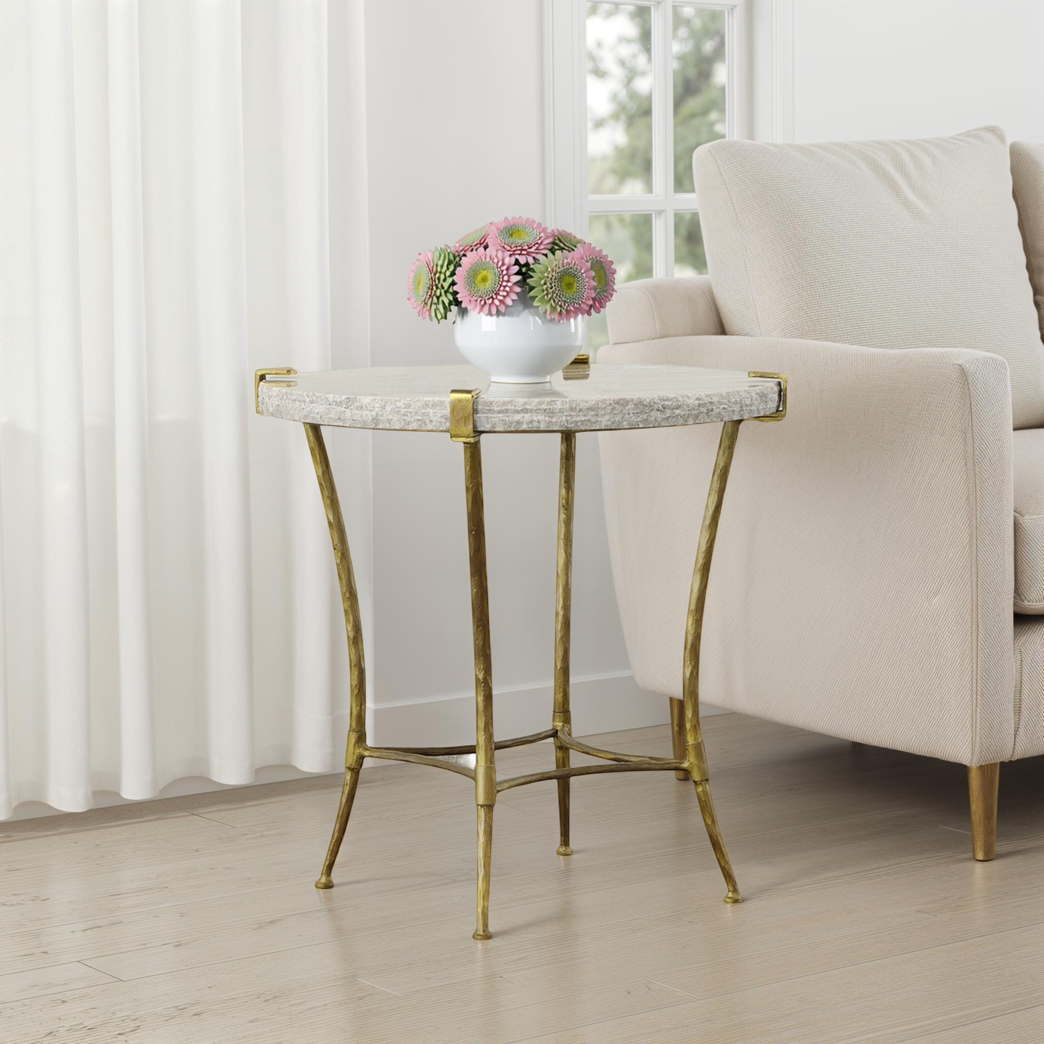 Sardis Marble Accent Table