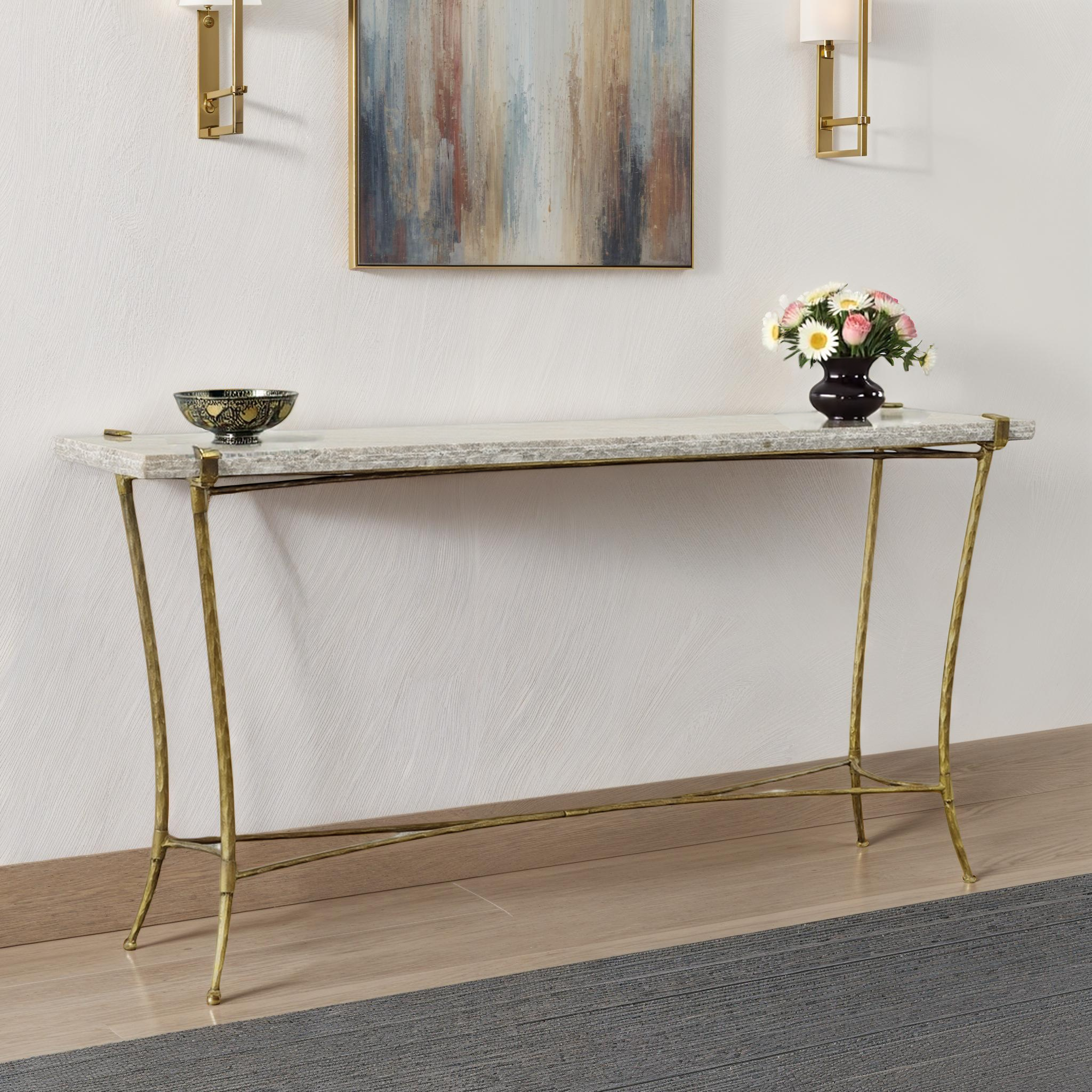 Sardis Marble Console Table