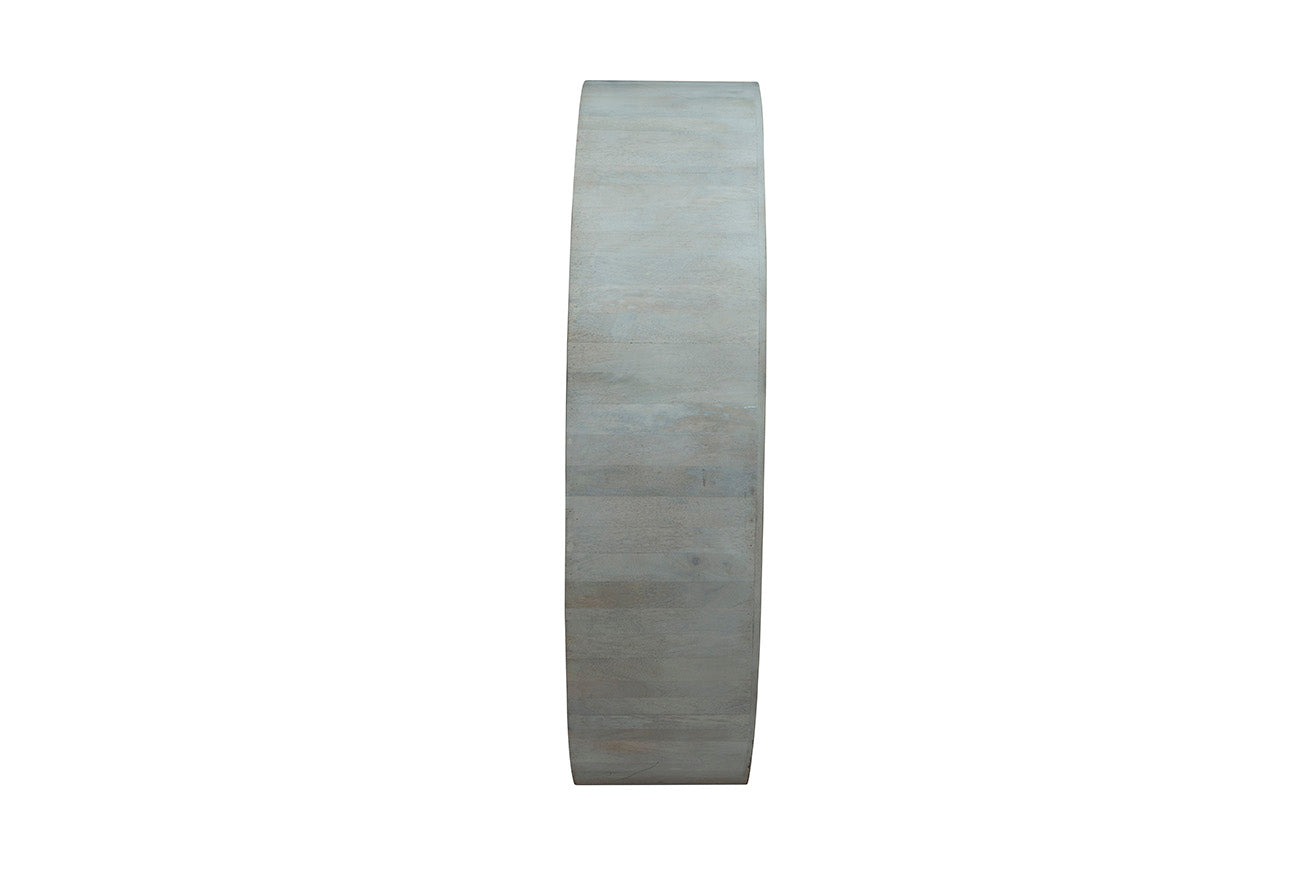 Corvina Wood Round Mirror