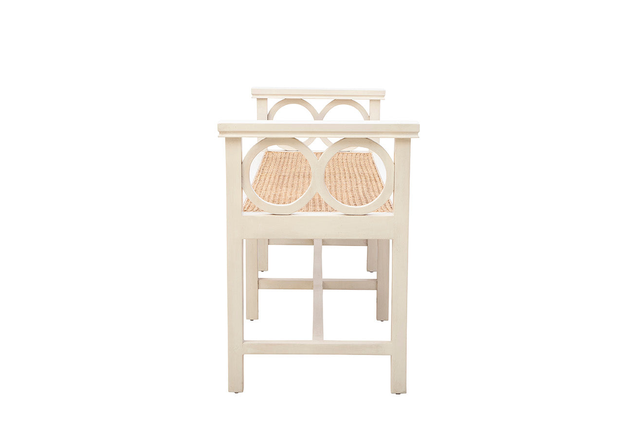 Canterbury Rattan Seat Bench