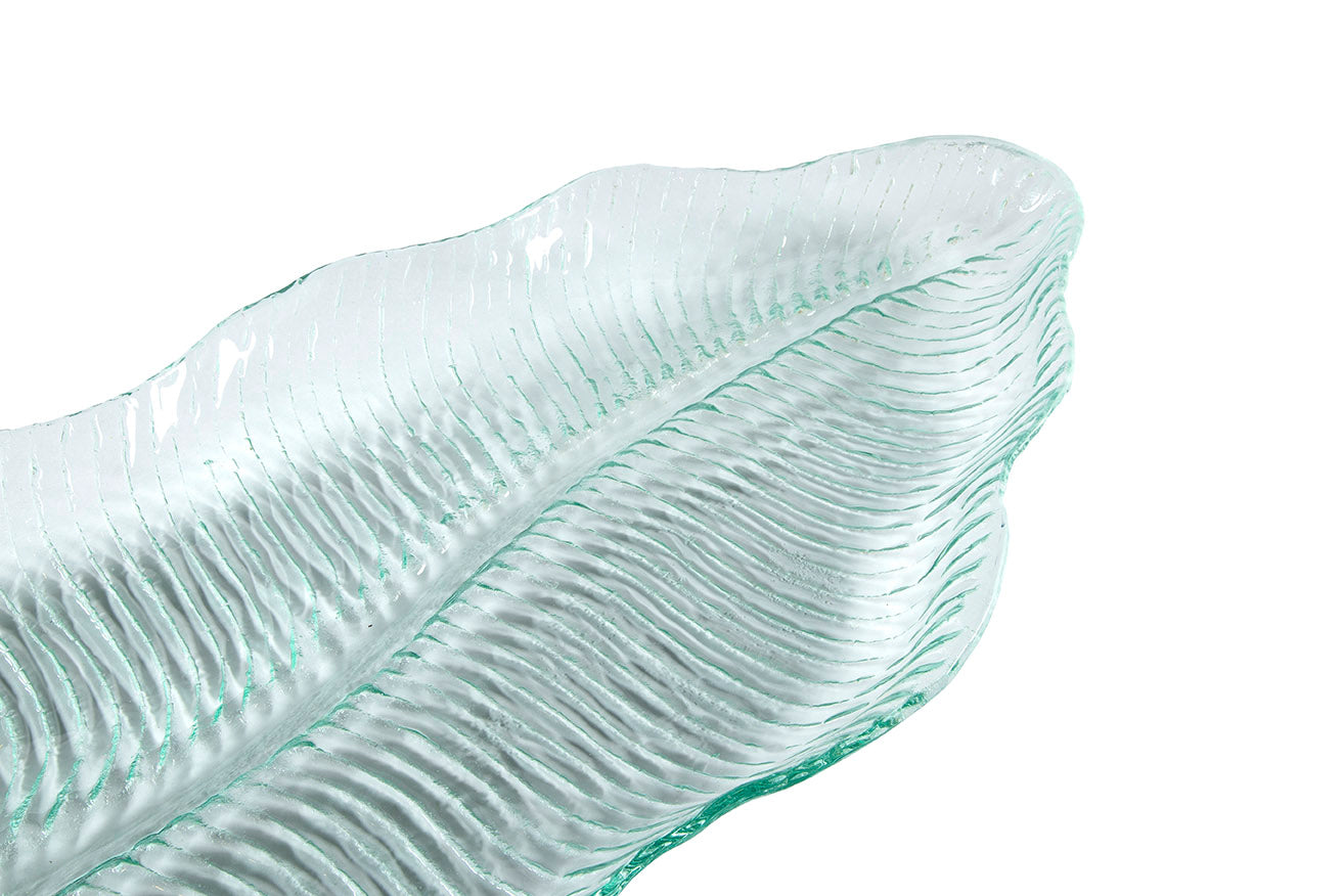 Alondra Glass Leaf Platter