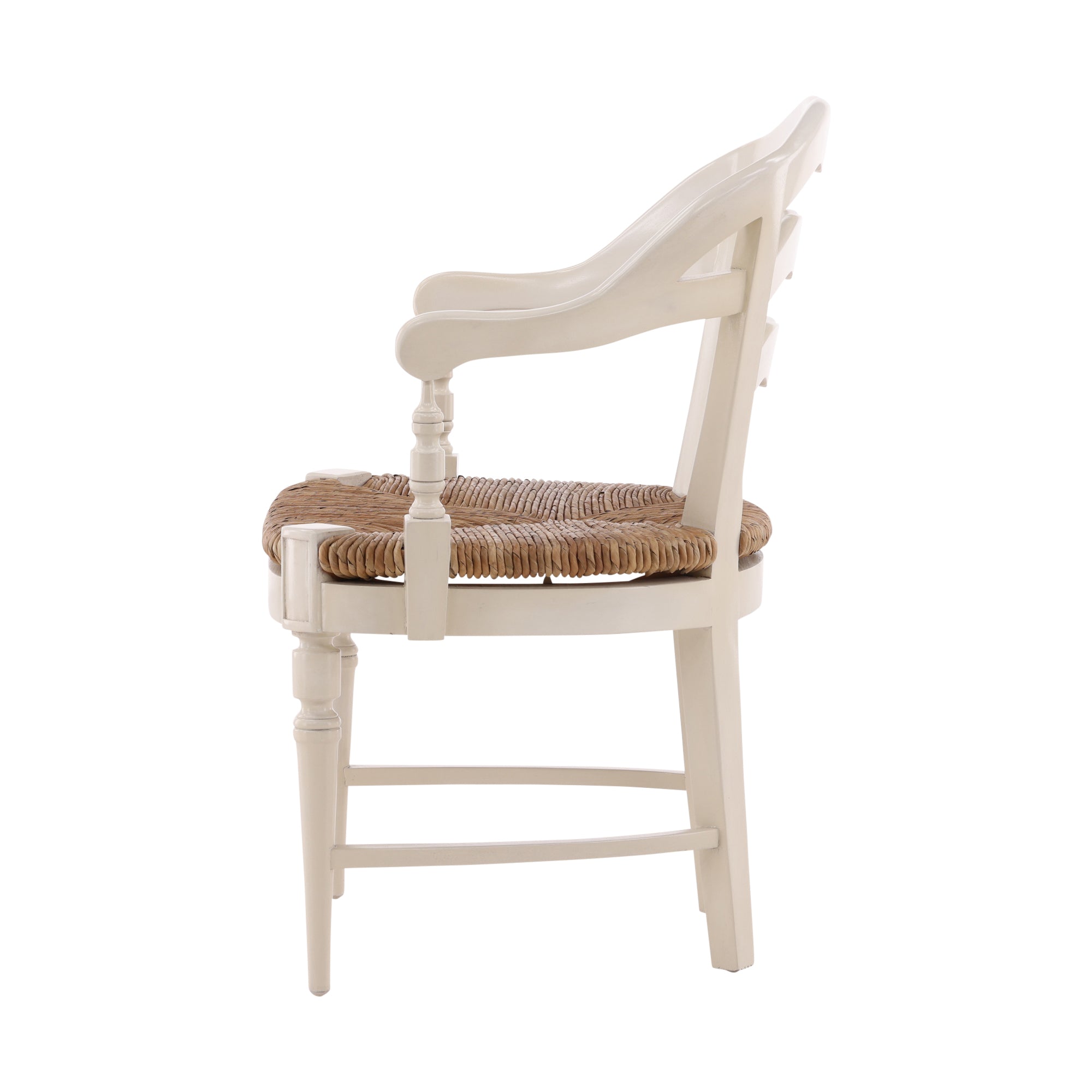 Wickers Rush Seat Armchair