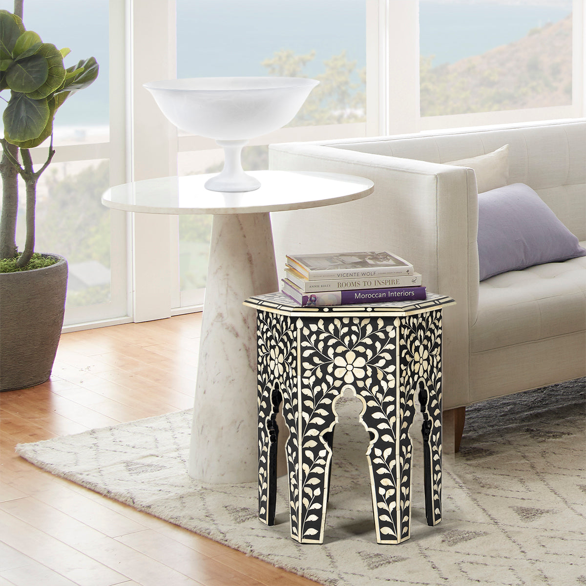 Mehtab Bagh Inlay Side Table