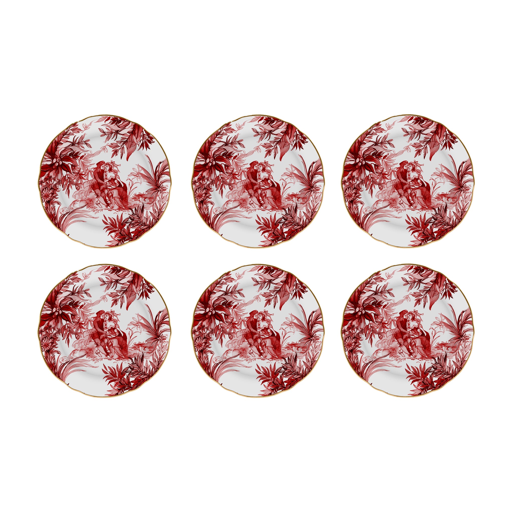 Antoinette Dessert Plates, Set of 6