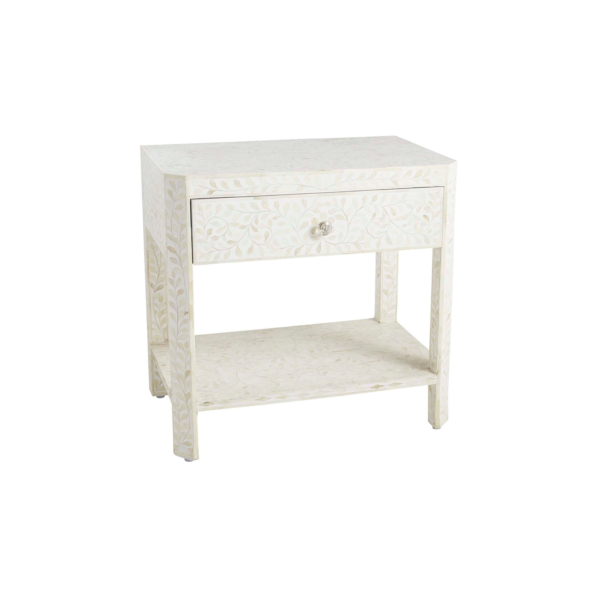 Bone Inlay Side Table