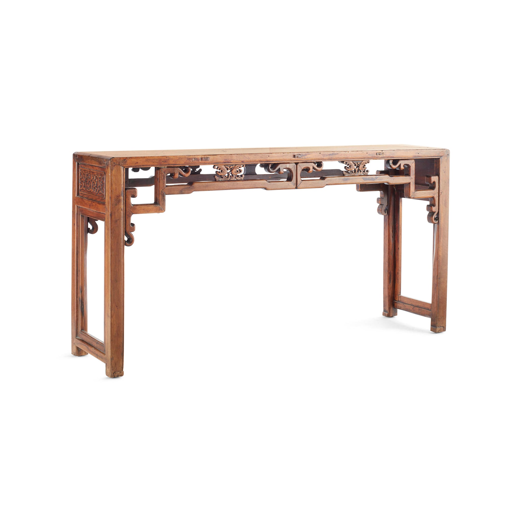 Vintage Carved Wood Console