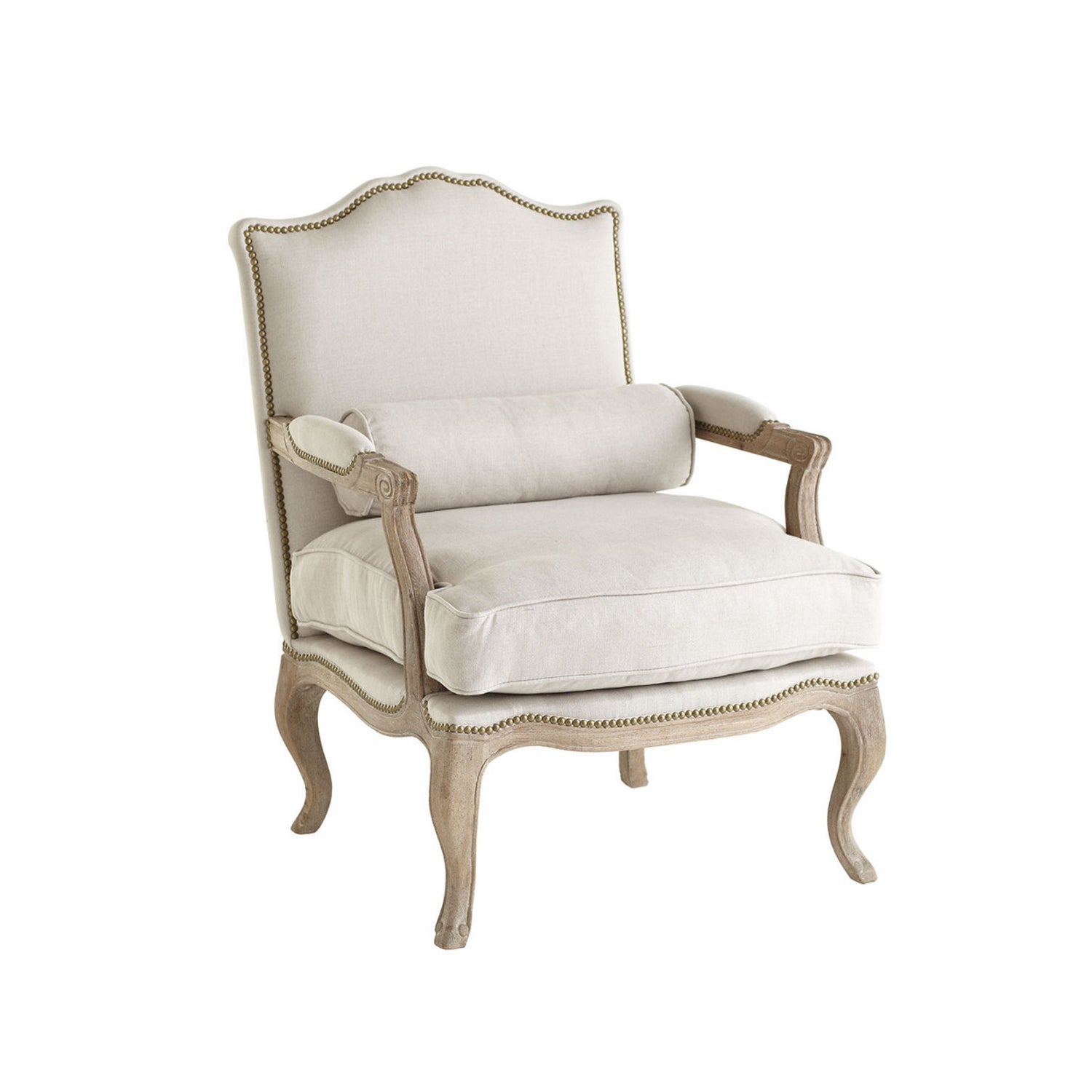 Studded Lounge Armchair Wisteria