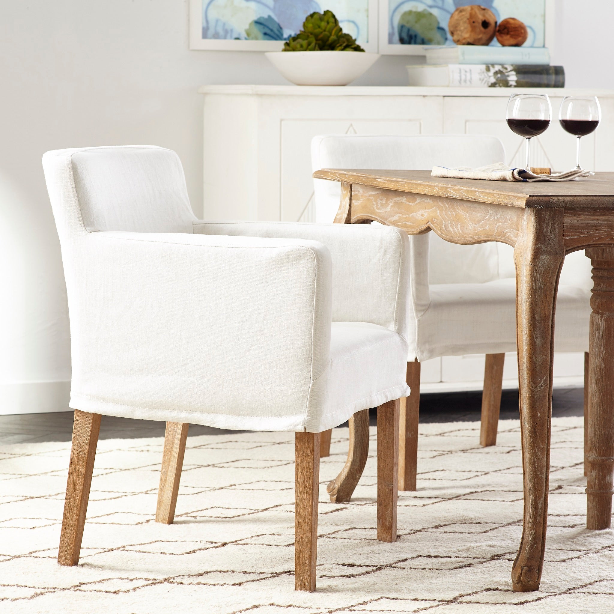 Slipcovered Accent Chair