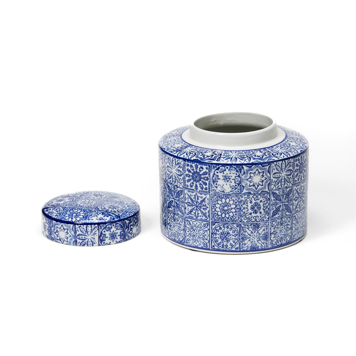 Floral Porcelain Round Jar
