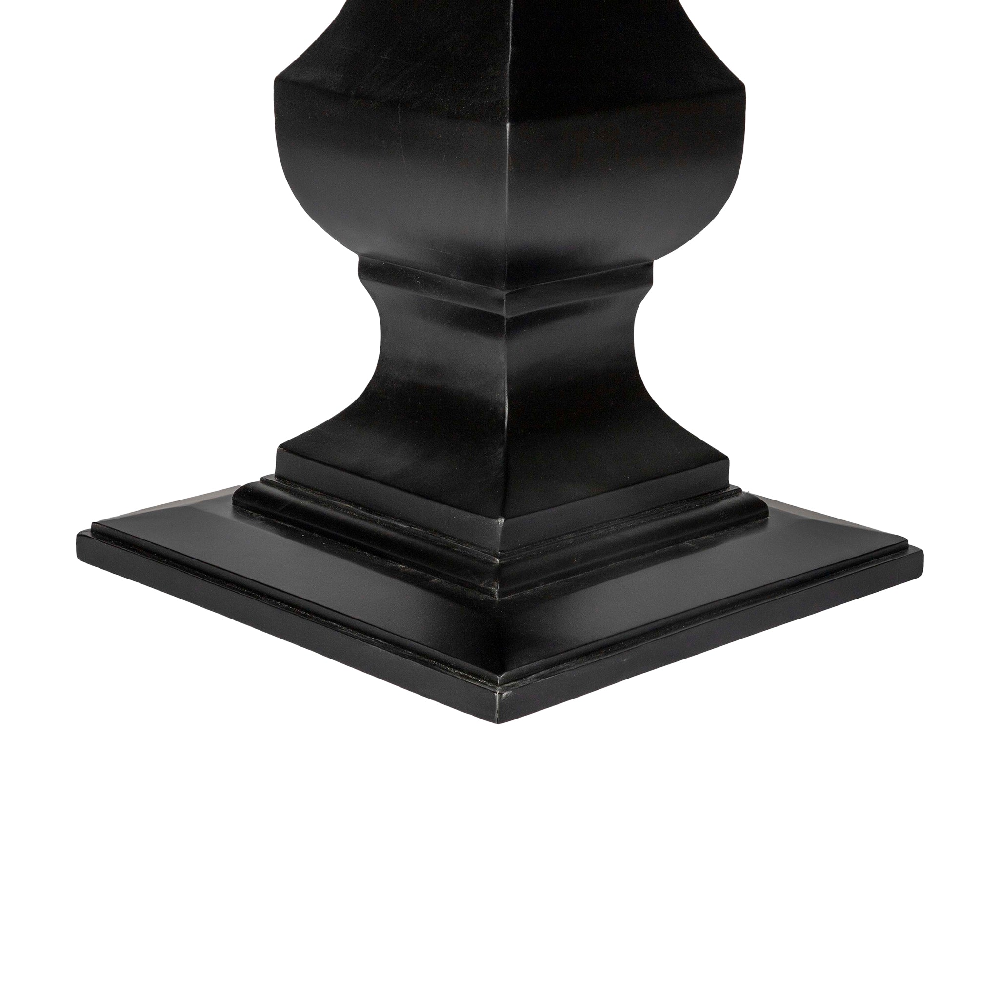 Side Closeup View of the Moorish Dining Table Base on a White Background