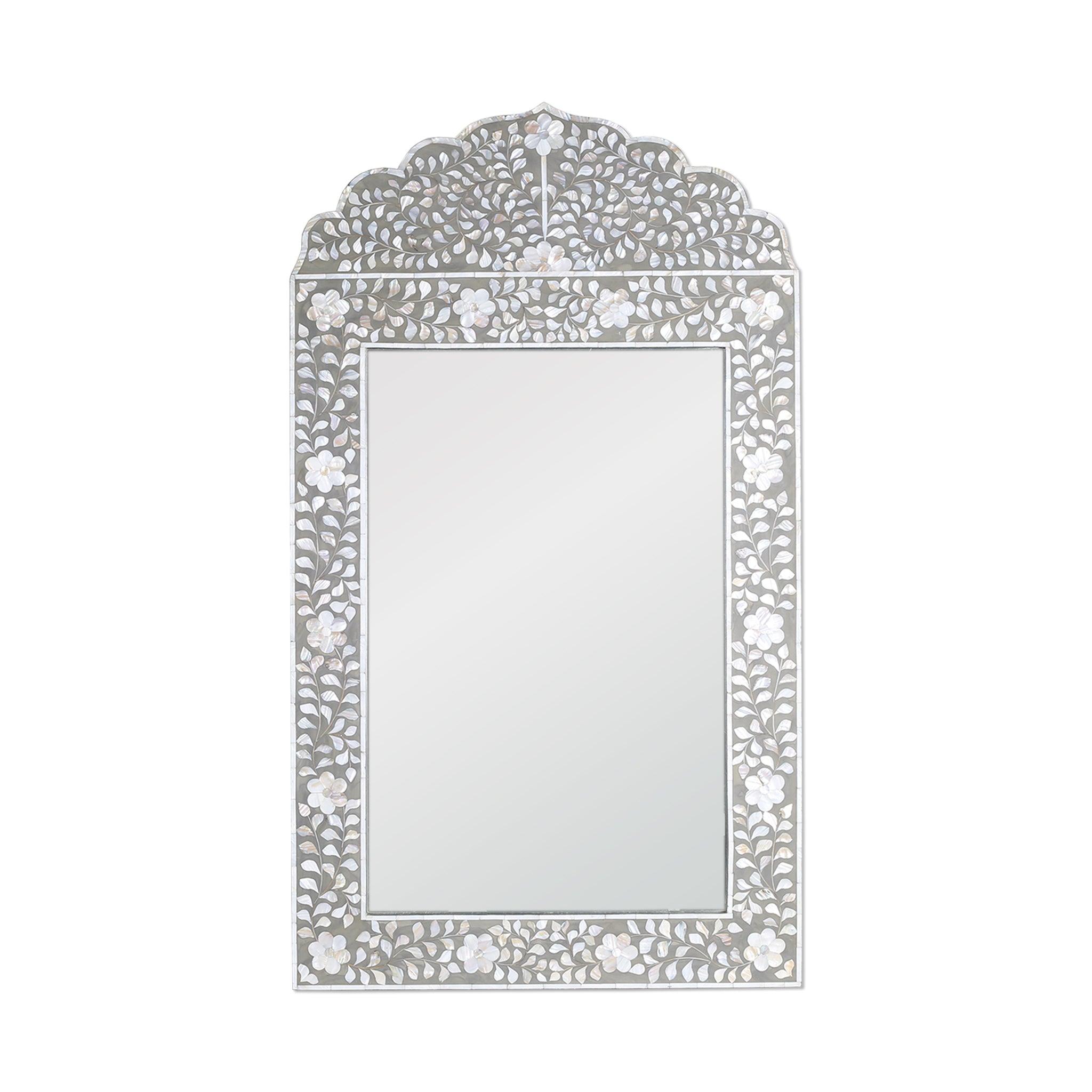 驚きの値段での商品をすべて Mother-of-Pearl or Bone Inlay Wisteria | Mirror その他観葉植物