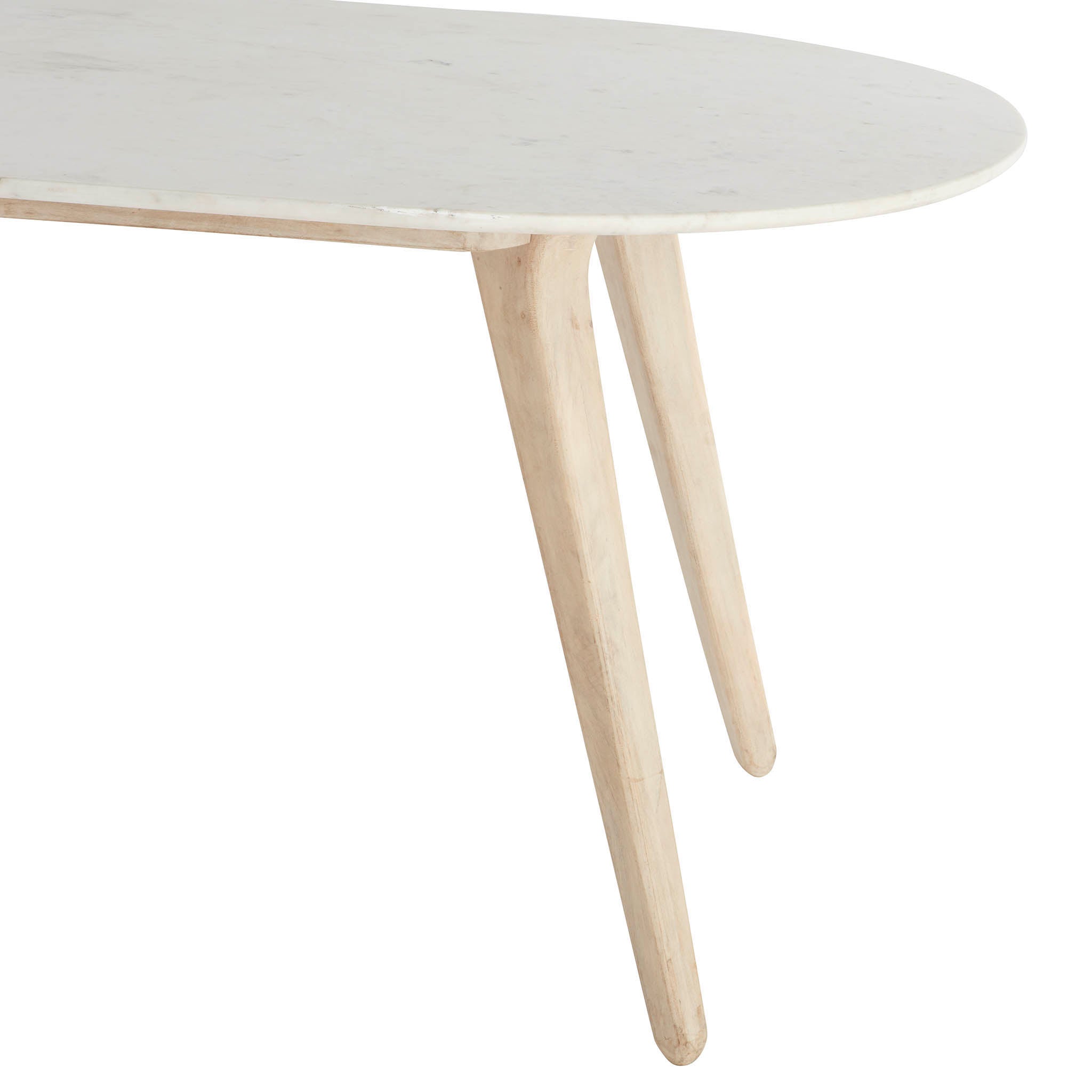 Lund Mid-Century Marble Dining Table - Large