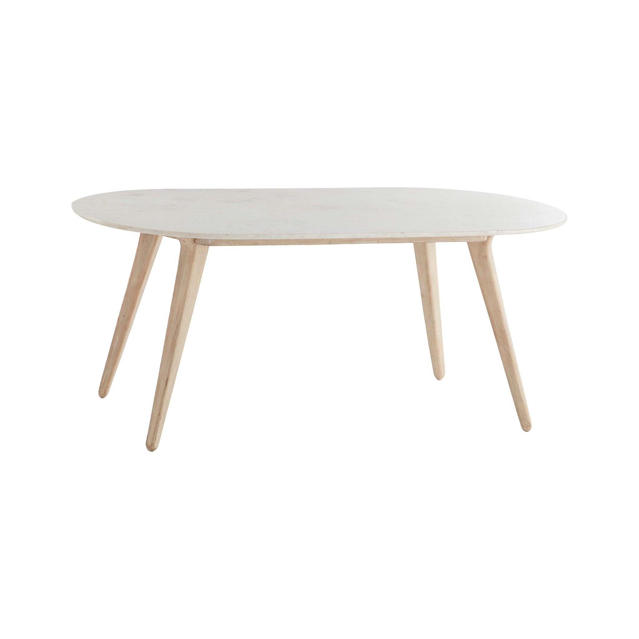 Lund Mid-Century Marble Dining Table - Large