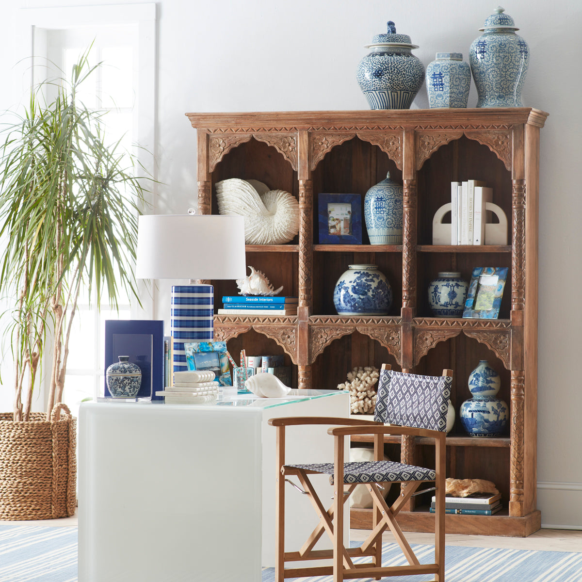 Jaipur Book Shelf in a living room setting