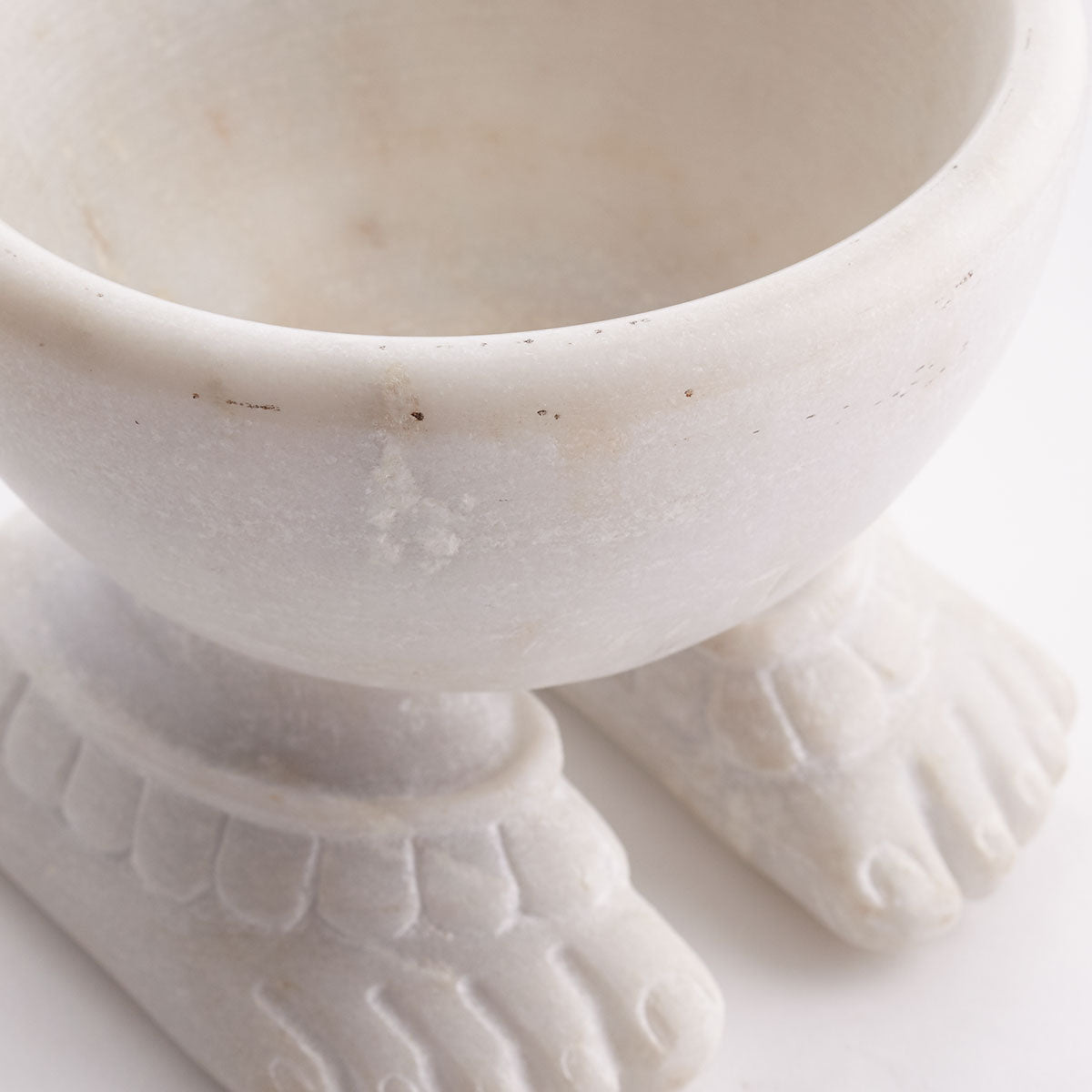 Footed Marble Bowl