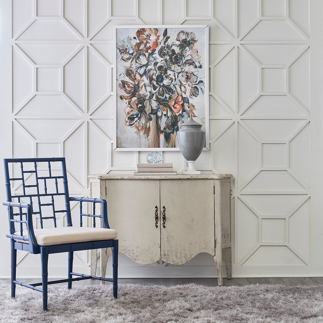 Square Chippendale Bamboo-Look Chair