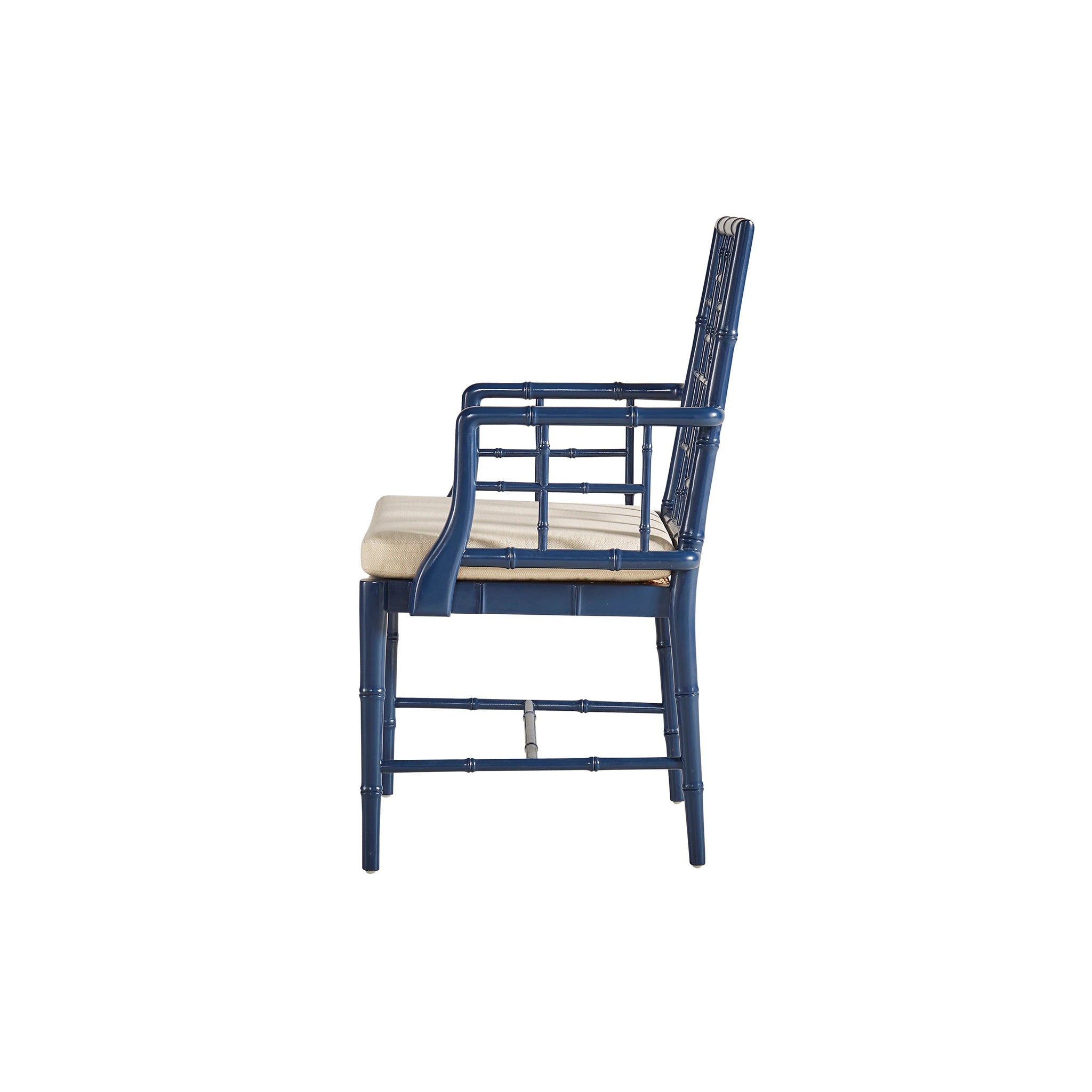 Square Chippendale Bamboo-Look Chair