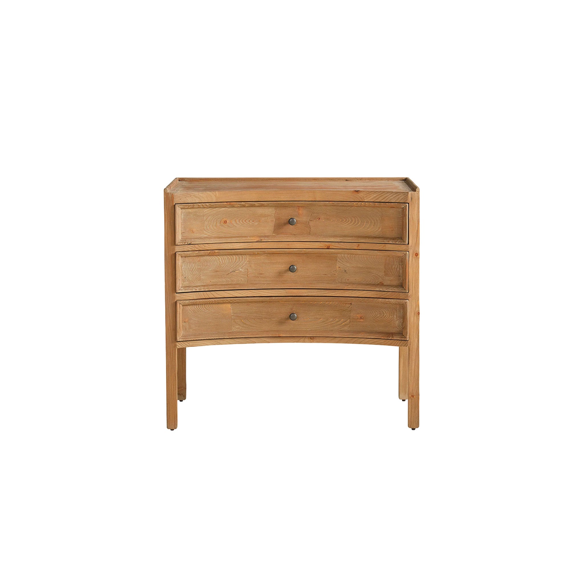 Curved Drawer Pine Chest