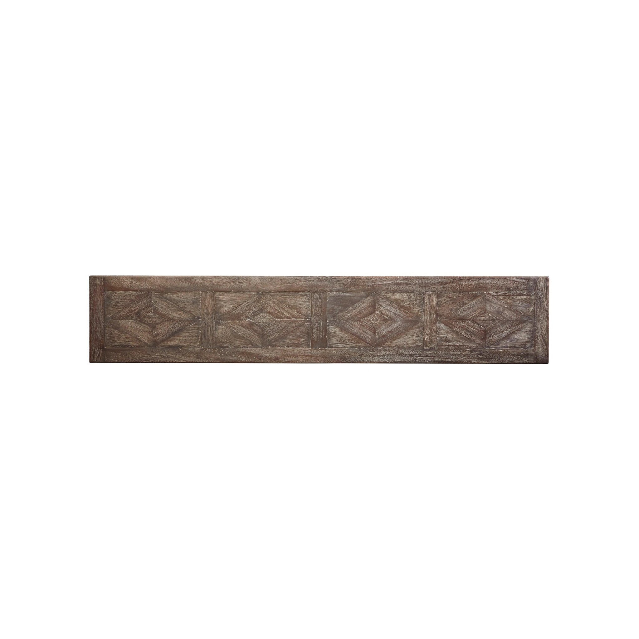 Distressed Mahogany Narrow Console