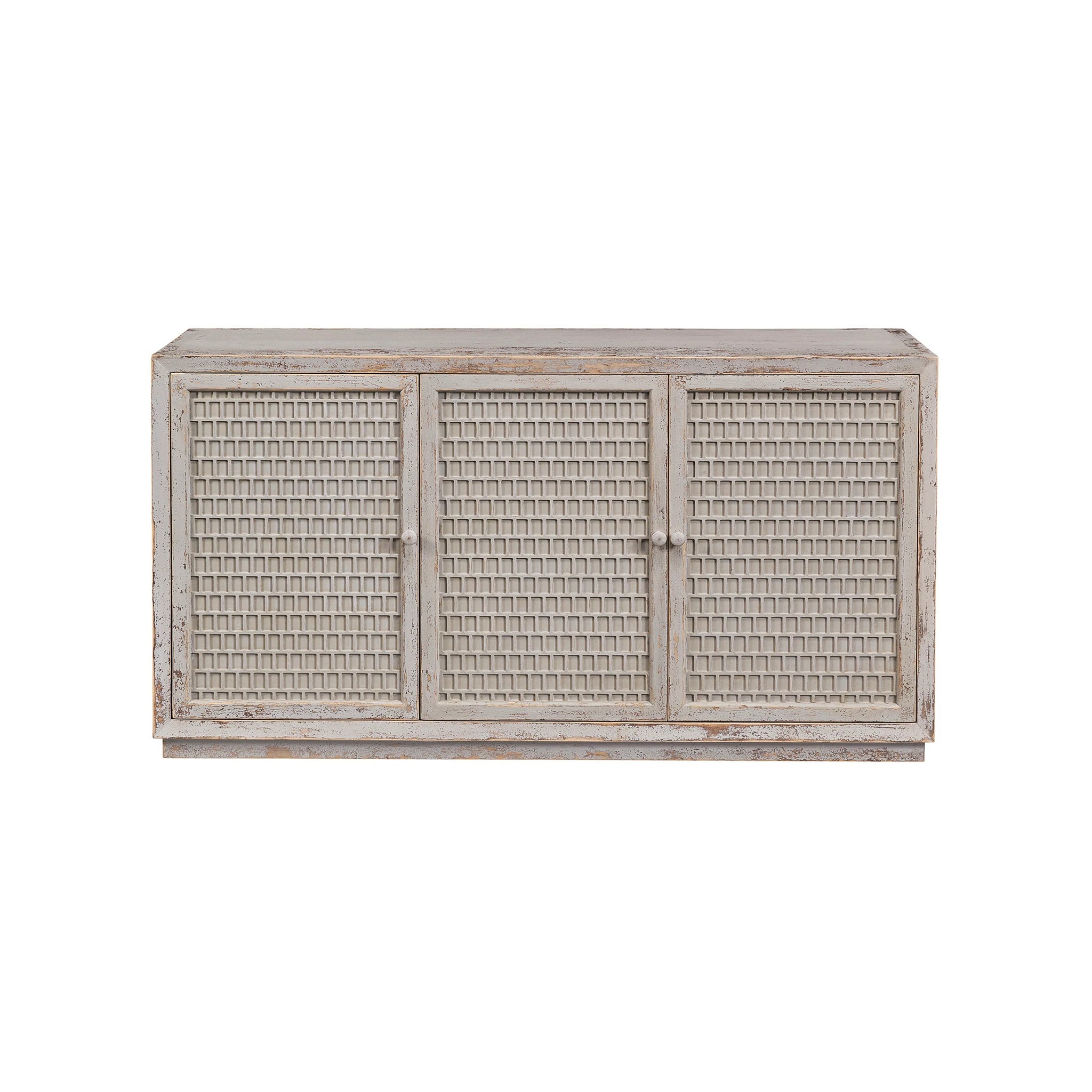 Light Wash Gray Pine Sideboard