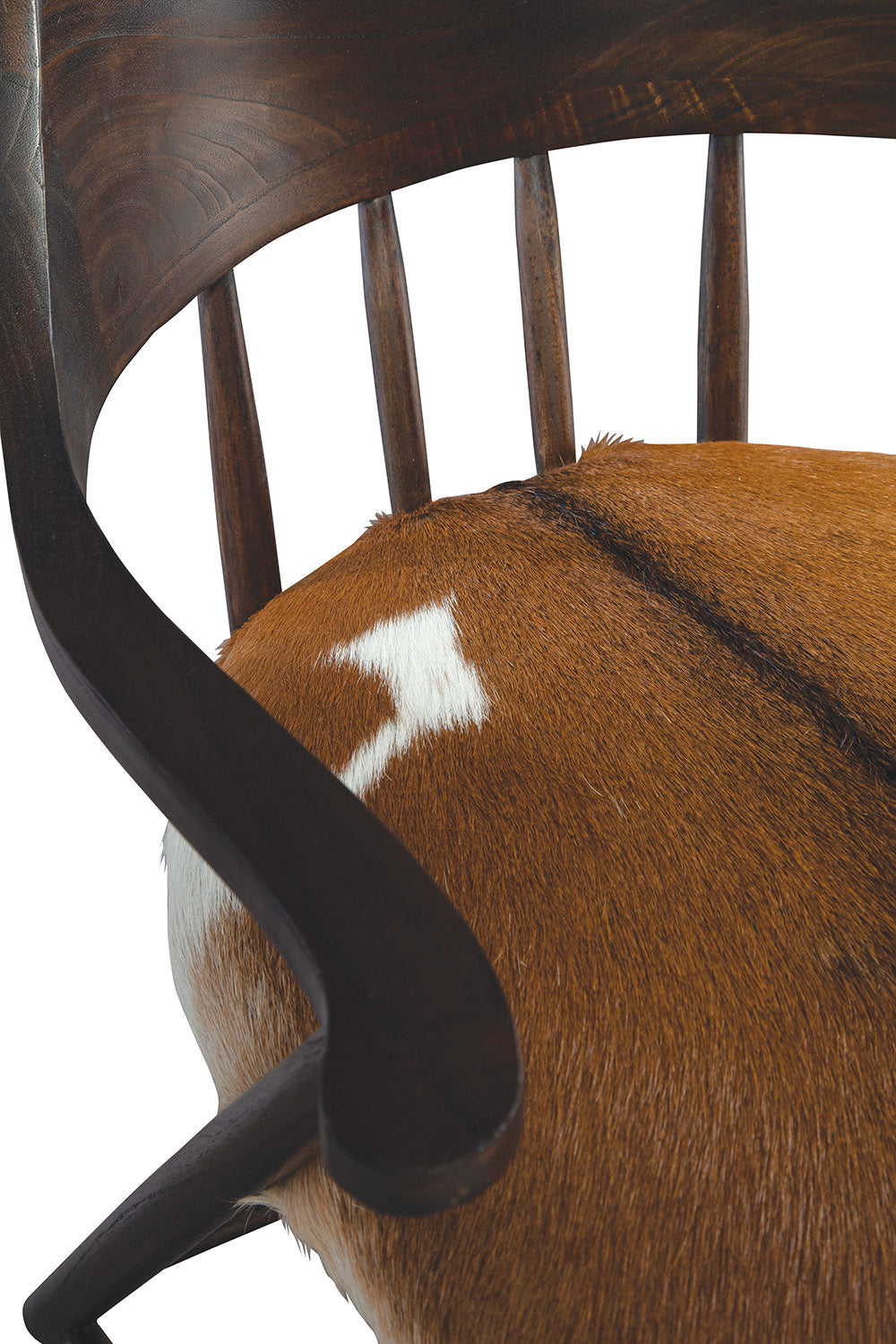 Hair on Hide Oak Dining Chair