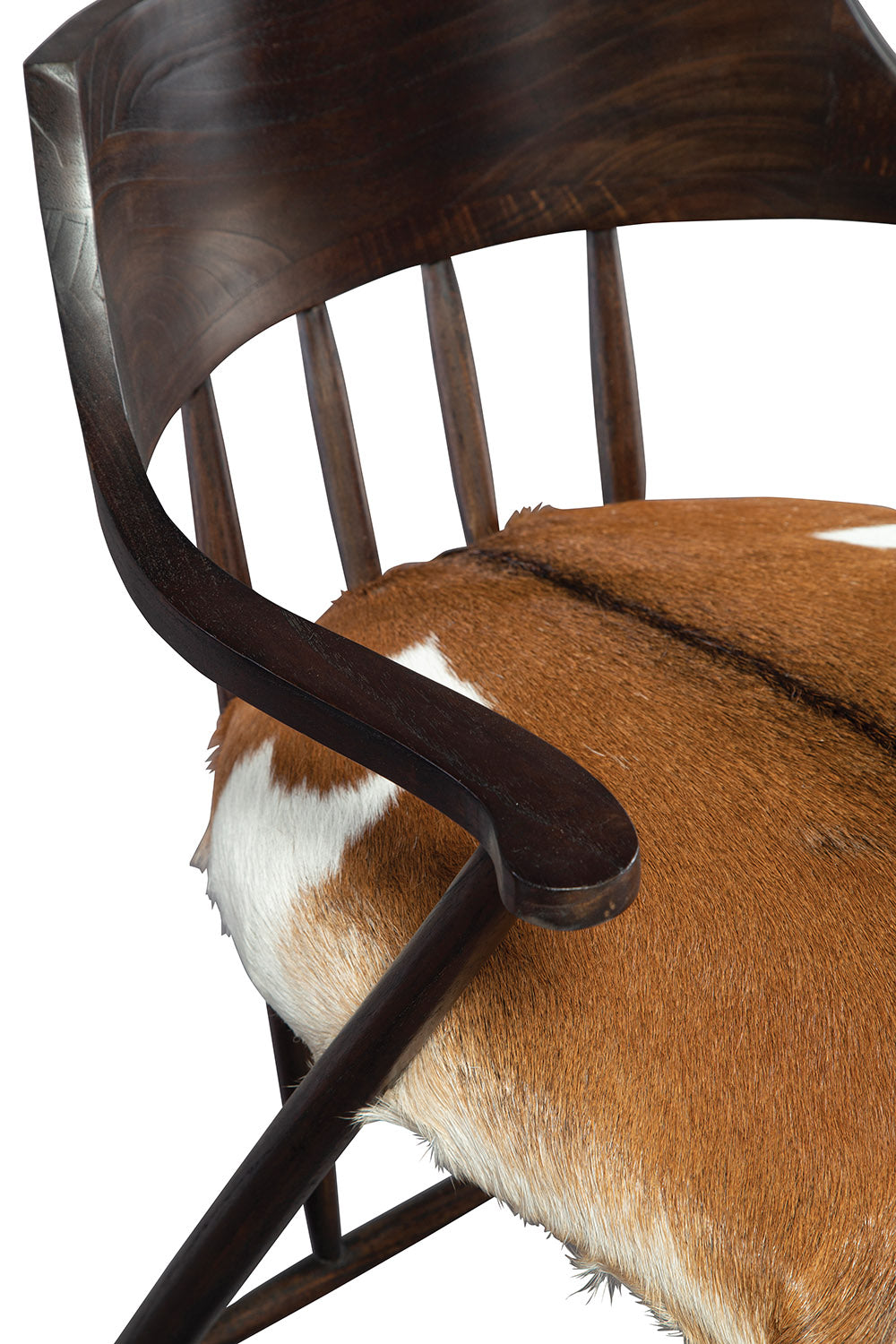Hair on Hide Oak Dining Chair
