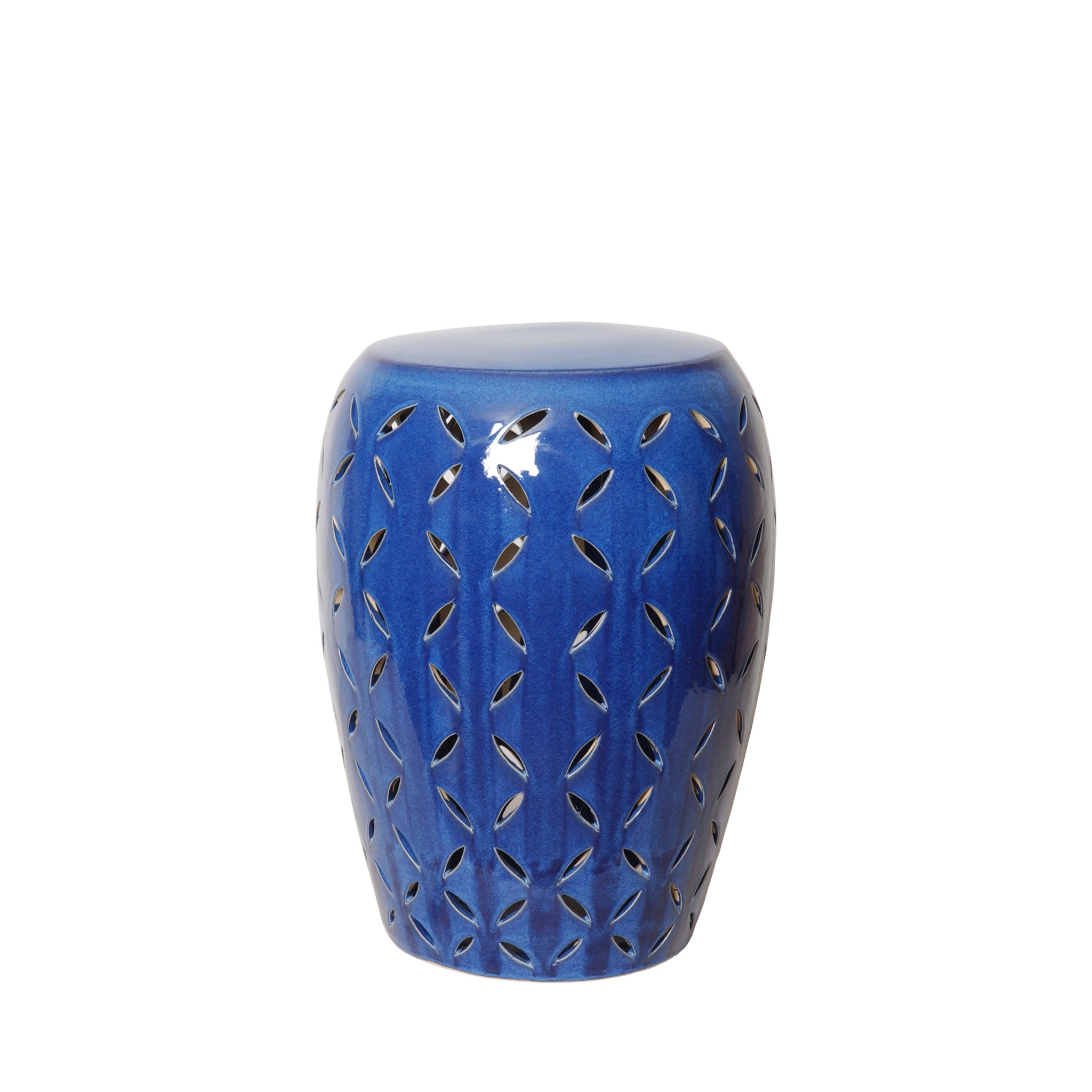 Blue ceramic online stool