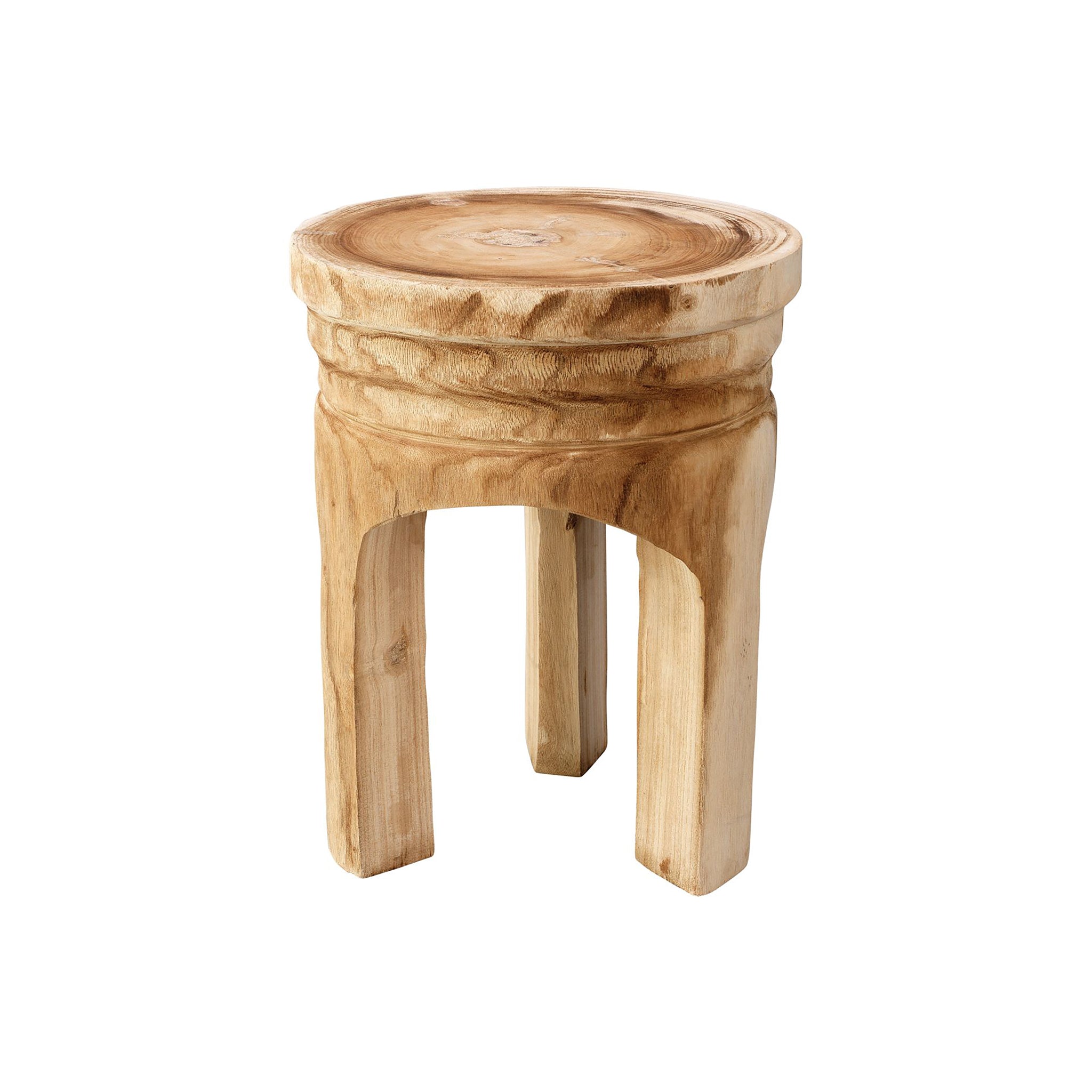 Carver Wooden Stool