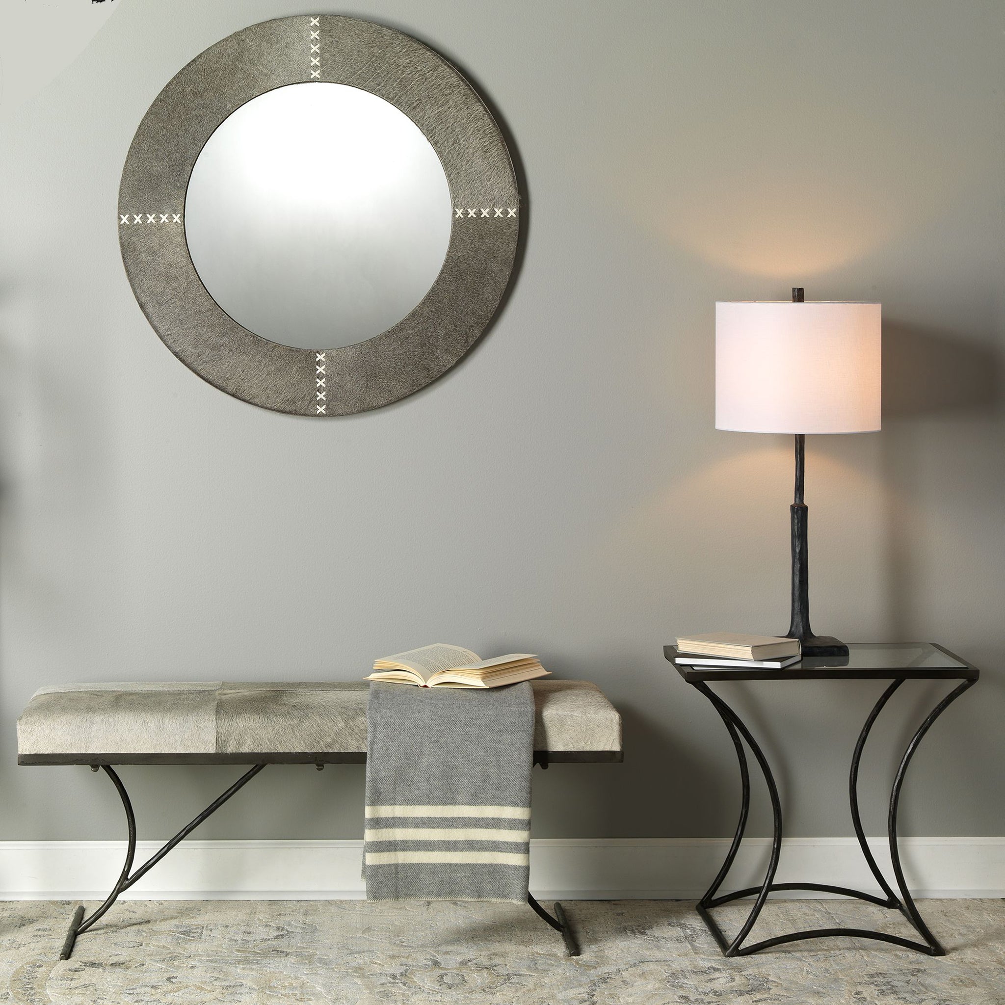 Polite Textured Table Lamp