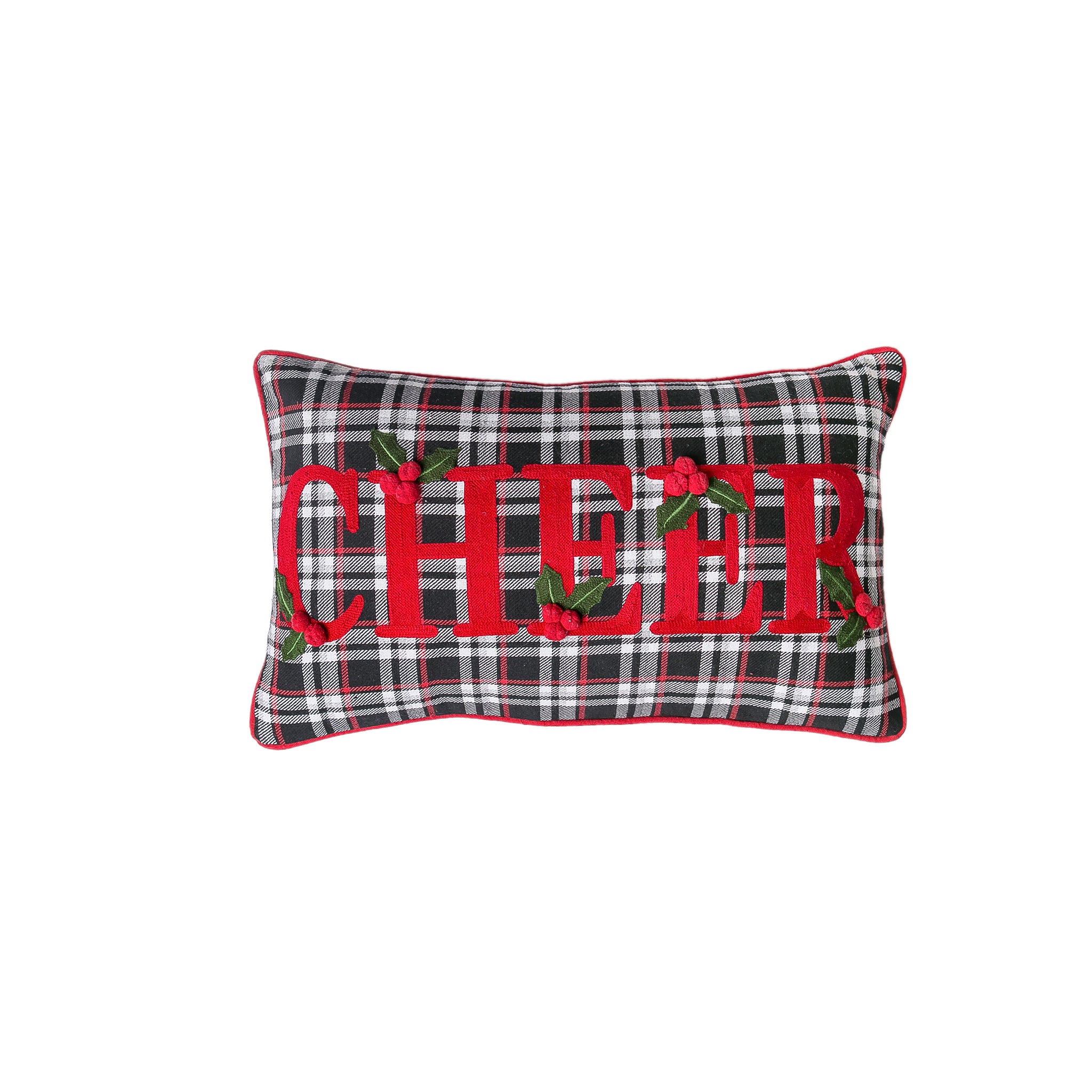 Cheerful Plaid Pillow