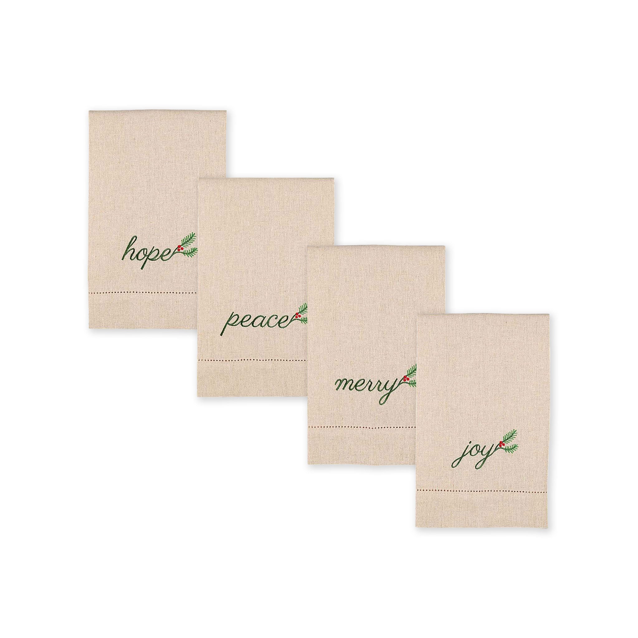 Simply Elegant Holidays, Set of 8 Guest Towels