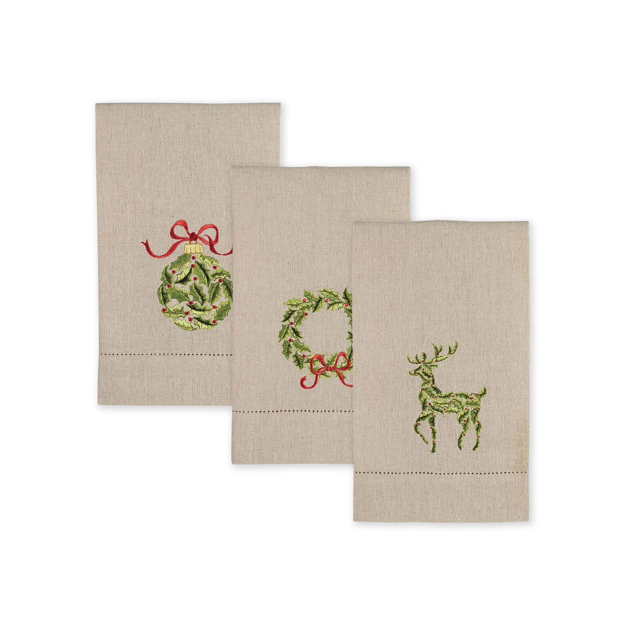 Home for the Holidays, Set of 6 Guest Towels