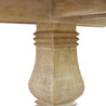 Closeup View of the Carrigan Round Dining Table Leg on a White Background