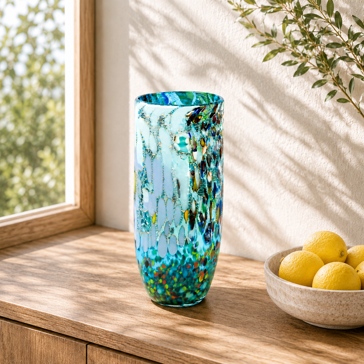 Artigiano Murano Glass Vase - Wisteria