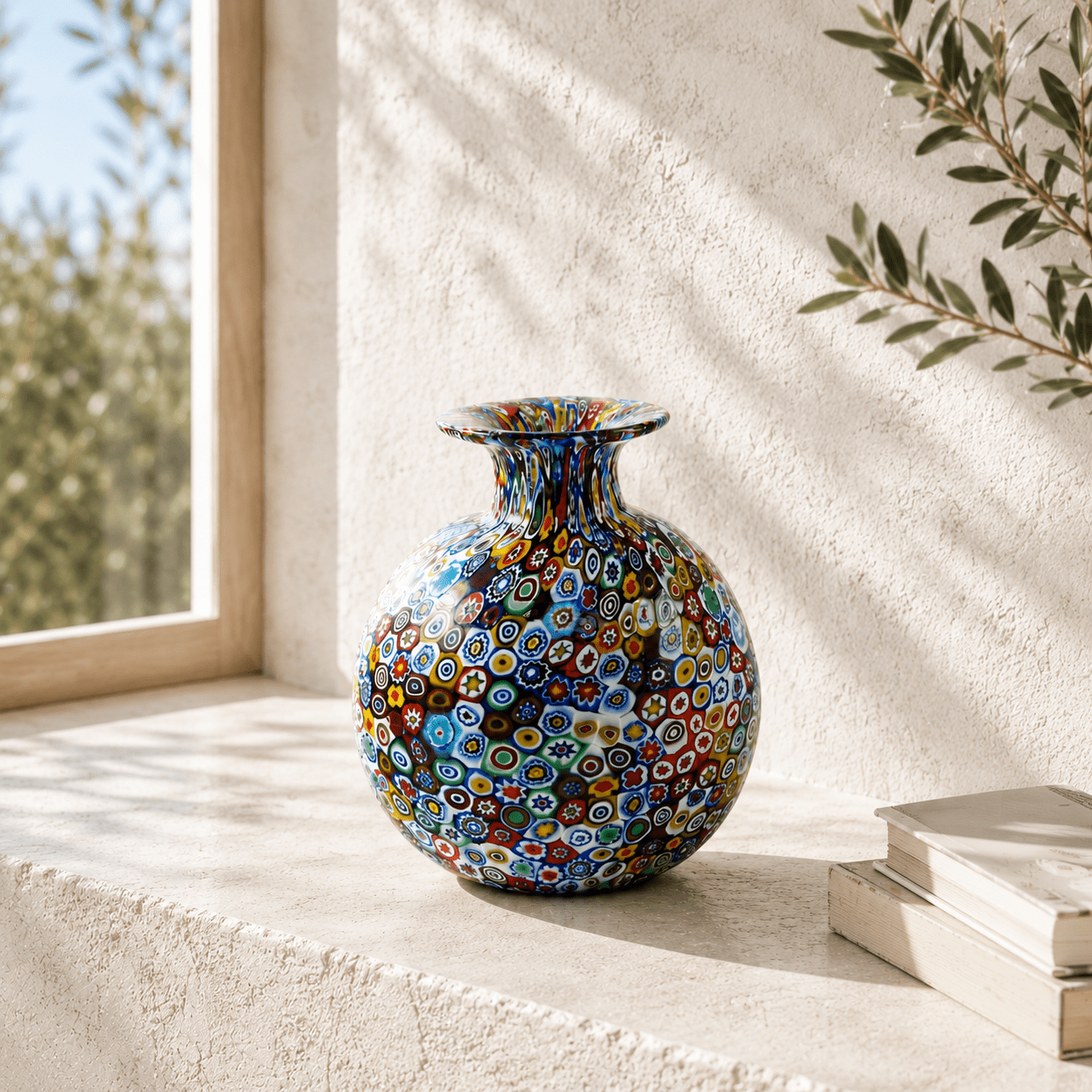 Bicchiere Murano Glass Vase - Wisteria