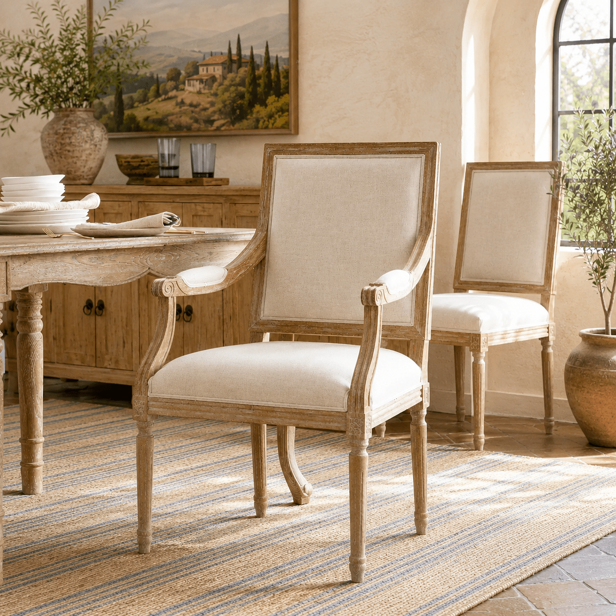 Chateau Chair With Arm - Wisteria