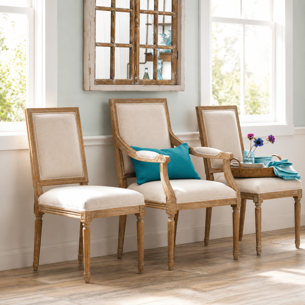 Chateau Chair Without Arm, Set of 2 - Wisteria