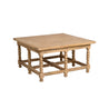 Barley Twist Coffee Table Small Square Birch Full View